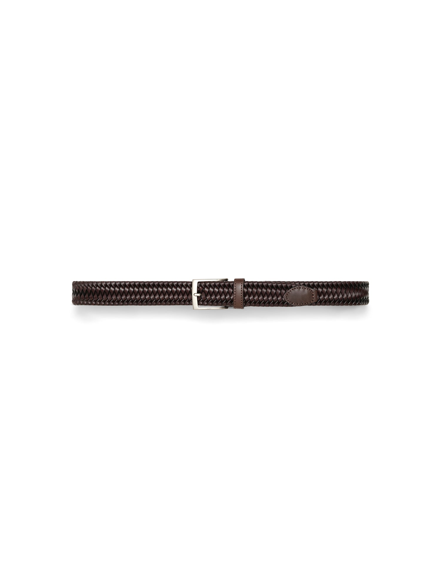 Brown Woven Leather Belt - Nazario Parisi & Sons