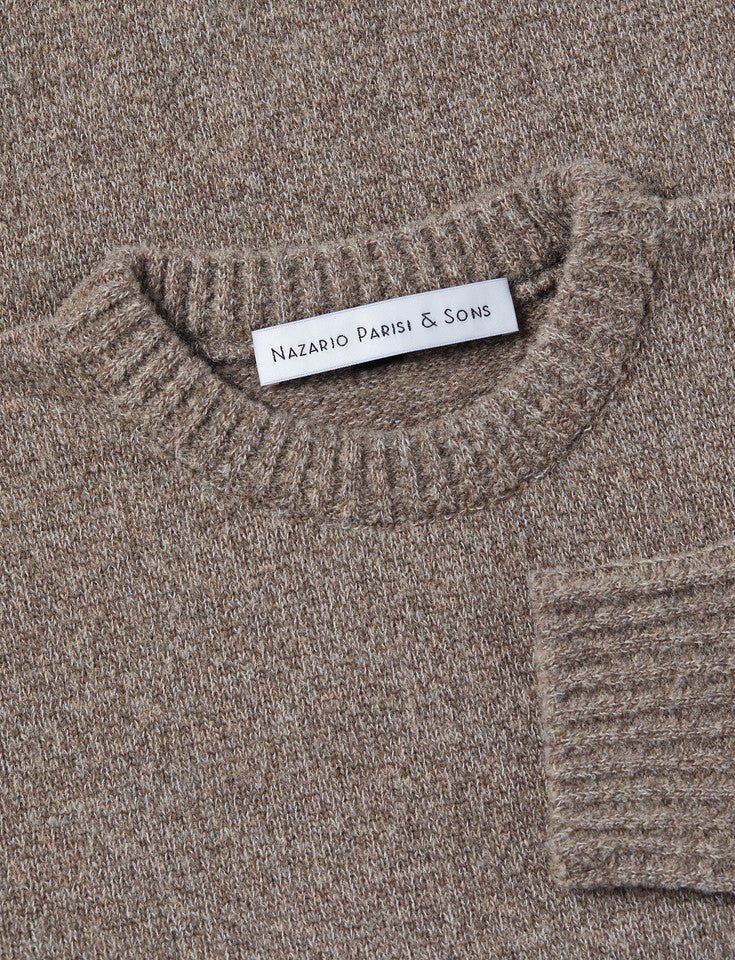 Camel Brushed Wool Knit - Nazario Parisi & Sons