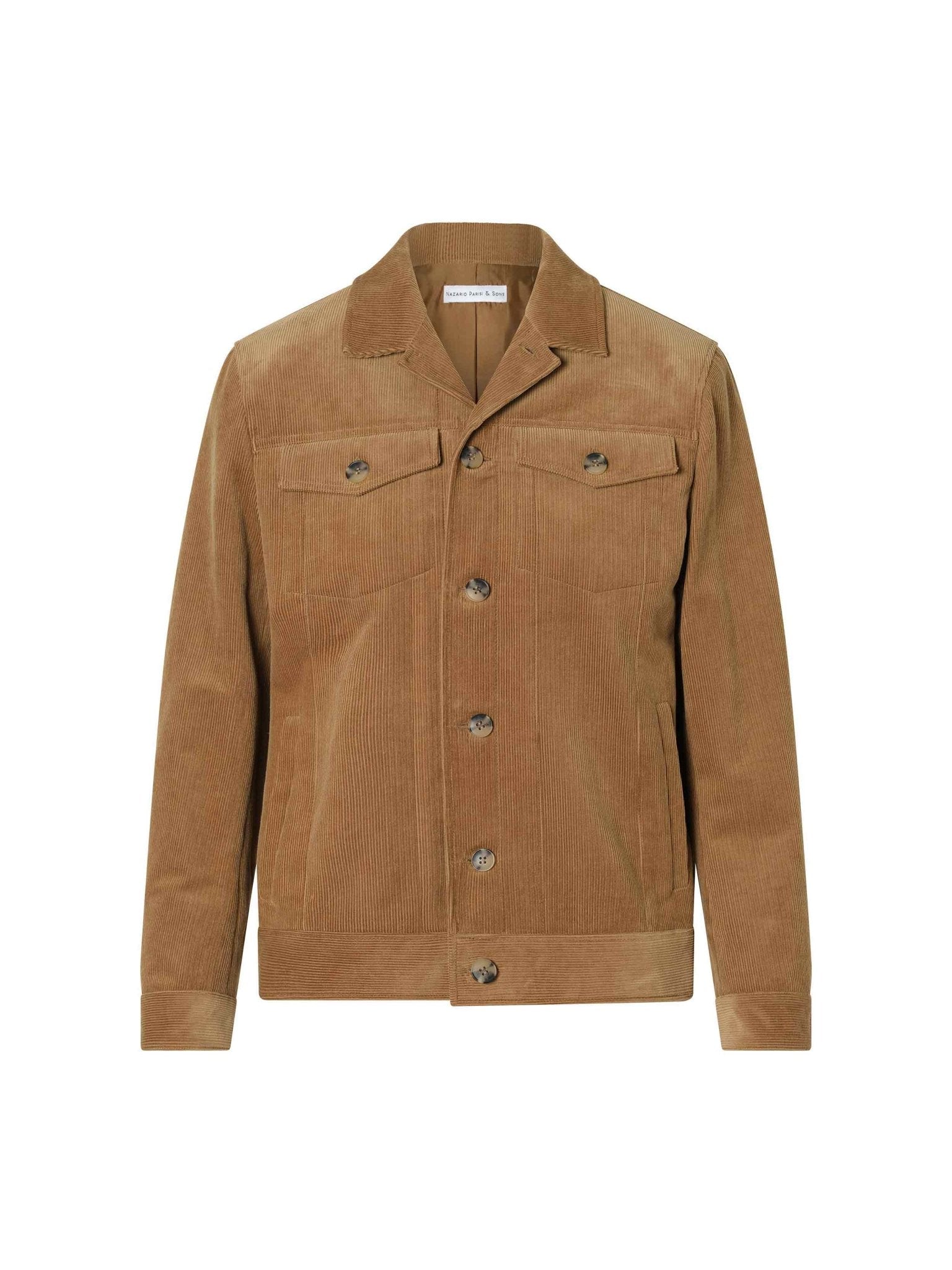 Camel Cord Kendall Jacket - Nazario Parisi & Sons