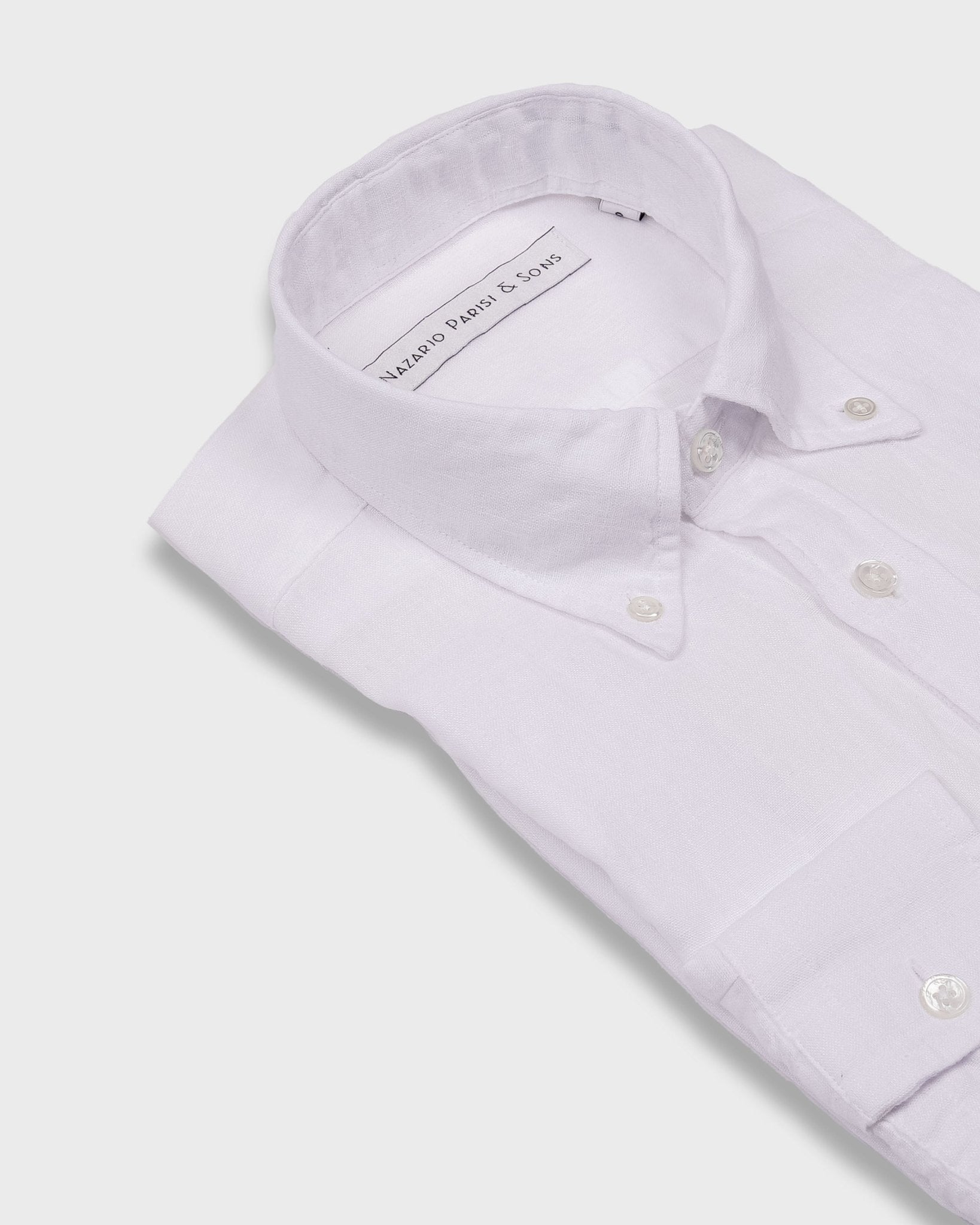 Capri White Linen Shirt - Nazario Parisi & Sons