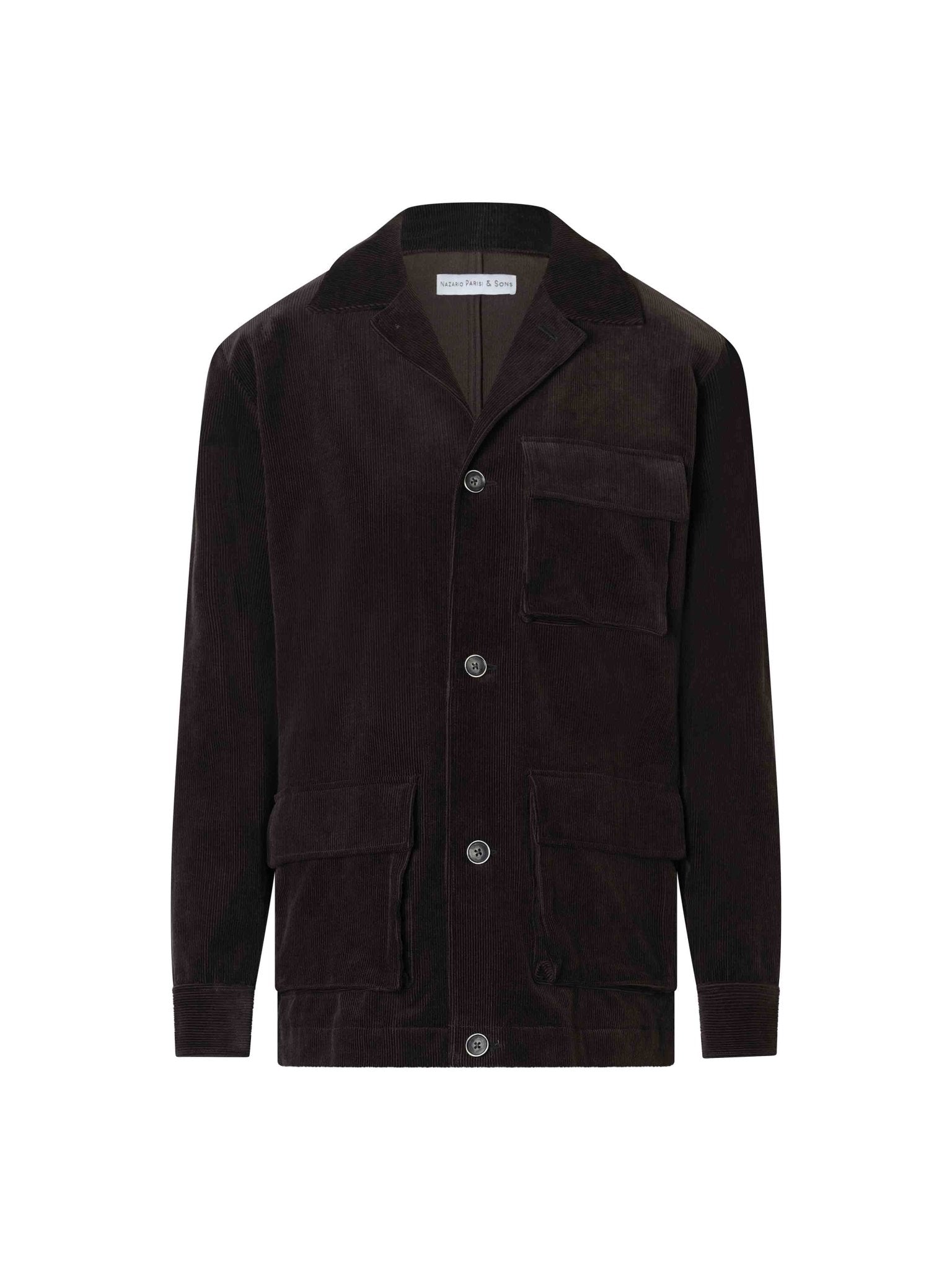 Charcoal Brooklyn Cord Jacket - Nazario Parisi & Sons