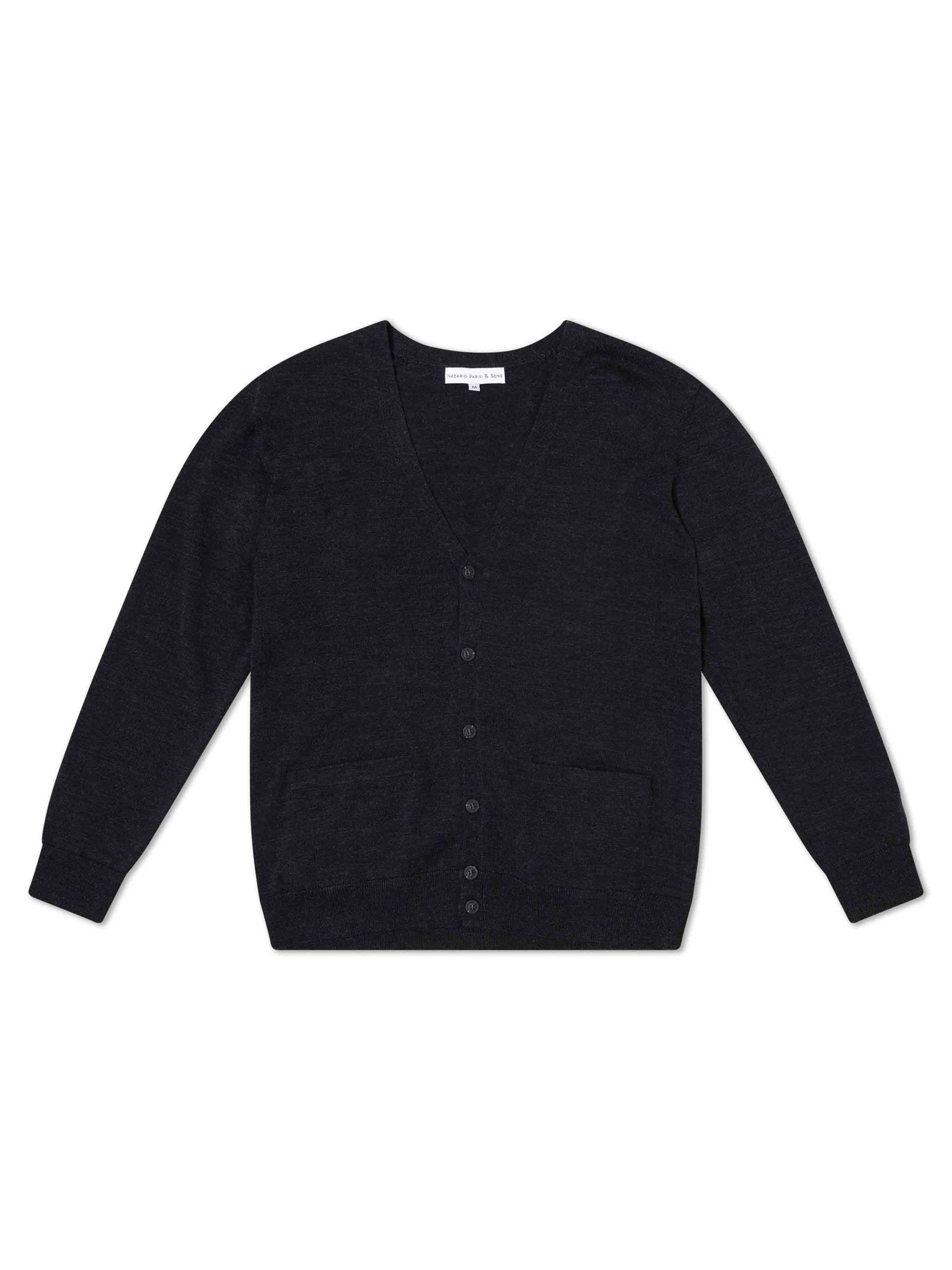 Charcoal Cardigan Knit - Nazario Parisi & Sons