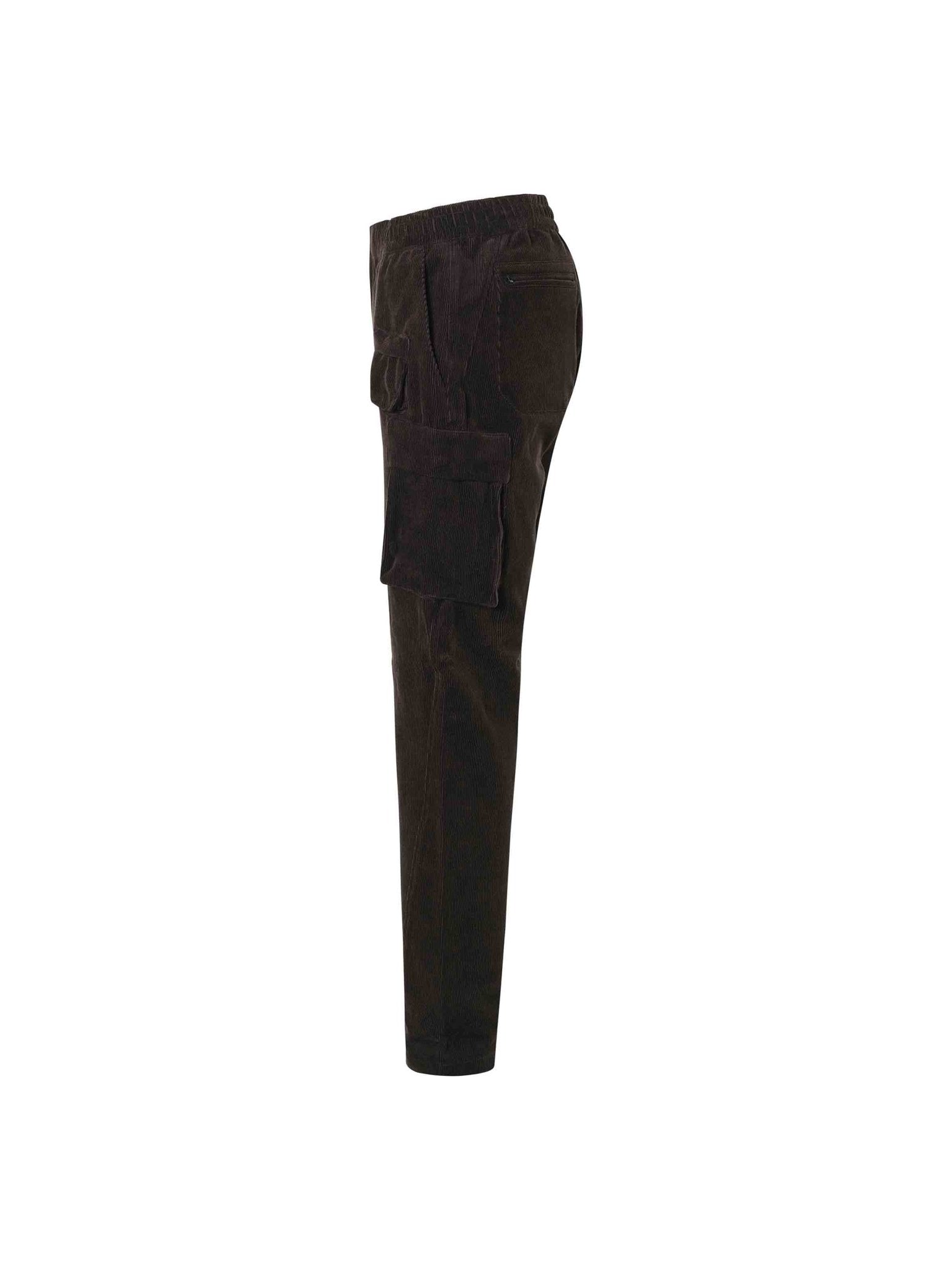 Charcoal Cord Cargo Pant - Nazario Parisi & Sons