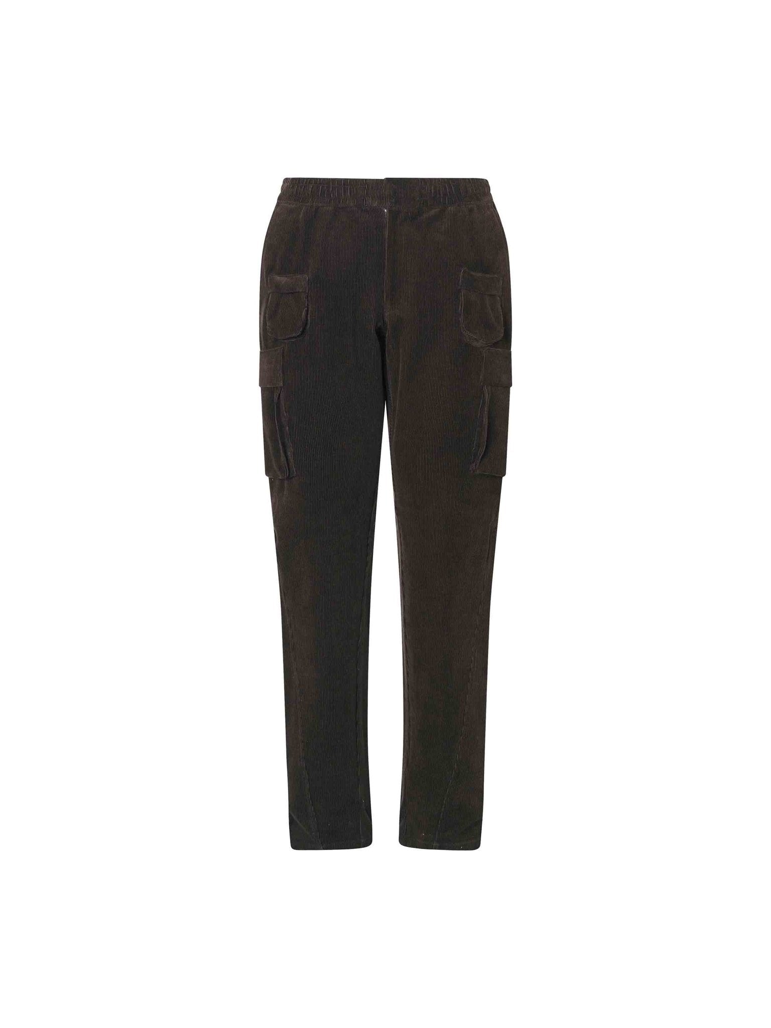 Charcoal Cord Cargo Pant - Nazario Parisi & Sons