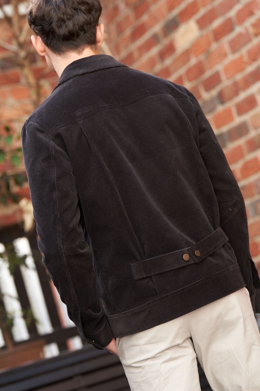 Charcoal Cord Trucker Jacket - Nazario Parisi & Sons