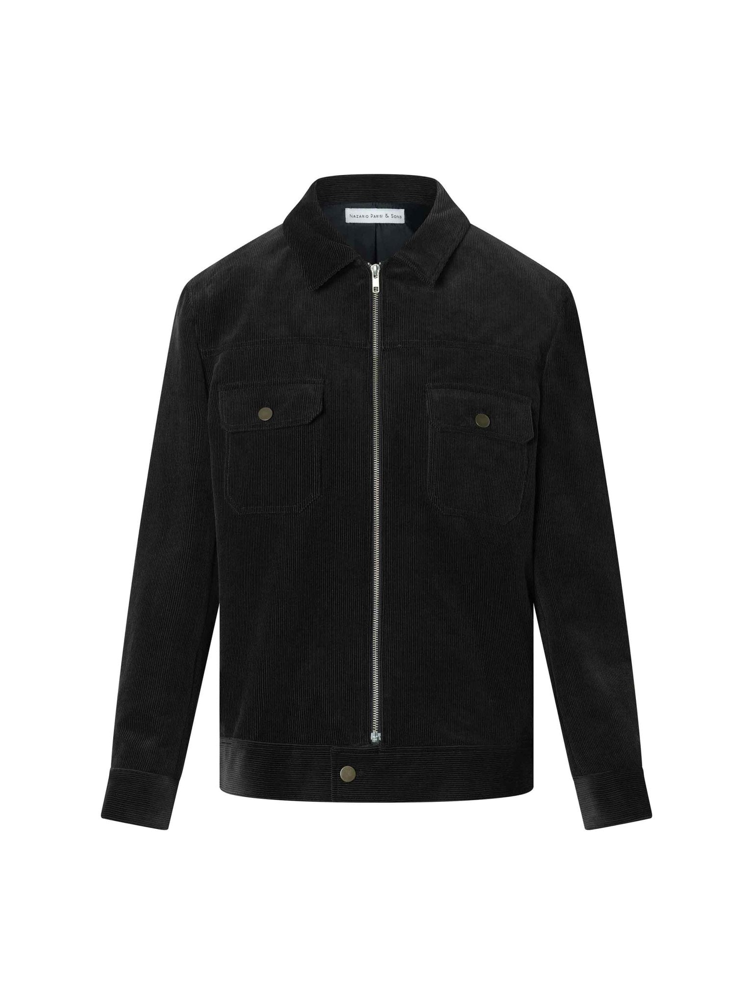 Charcoal Cord Trucker Jacket - Nazario Parisi & Sons