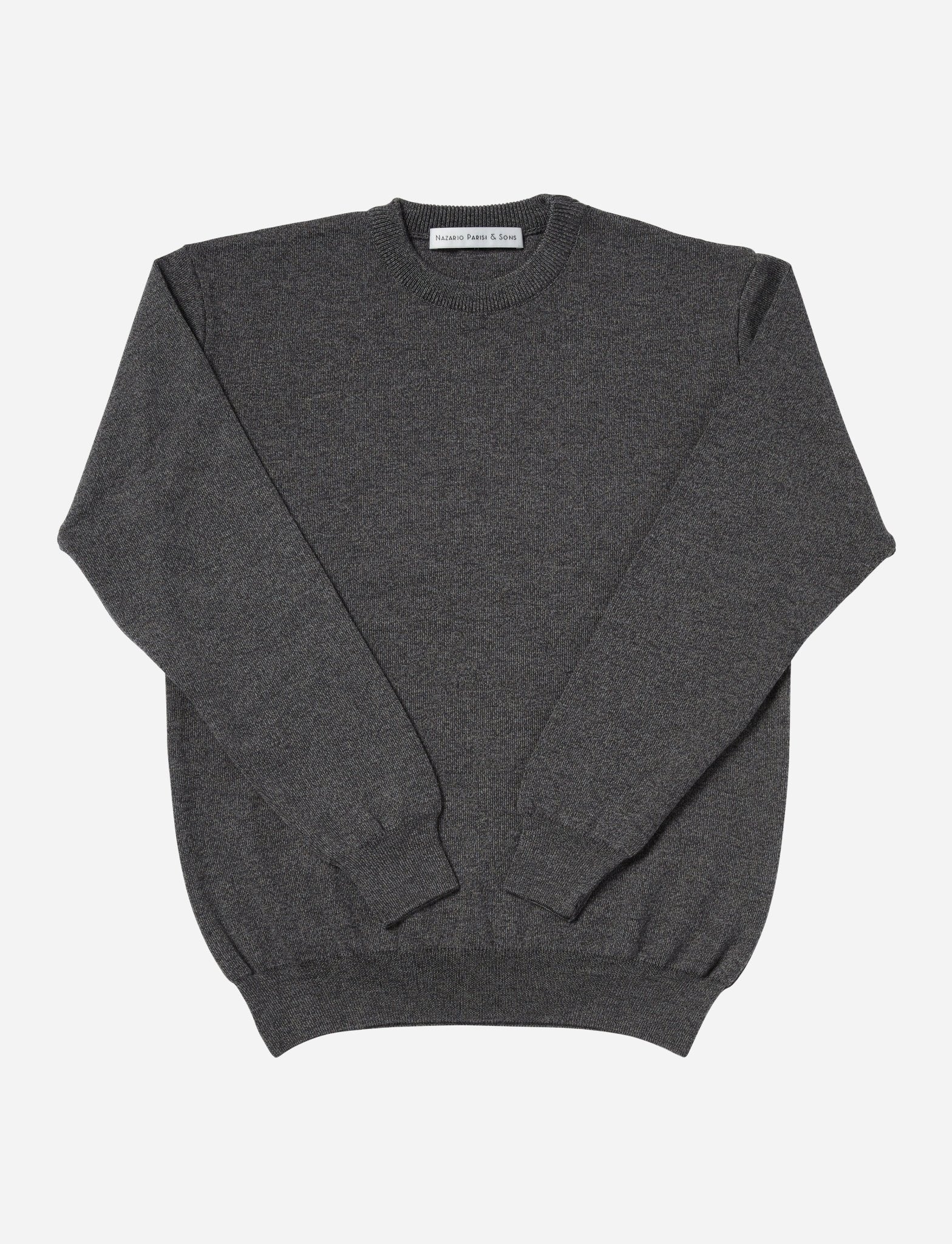 Charcoal Crew Knit - Nazario Parisi & Sons