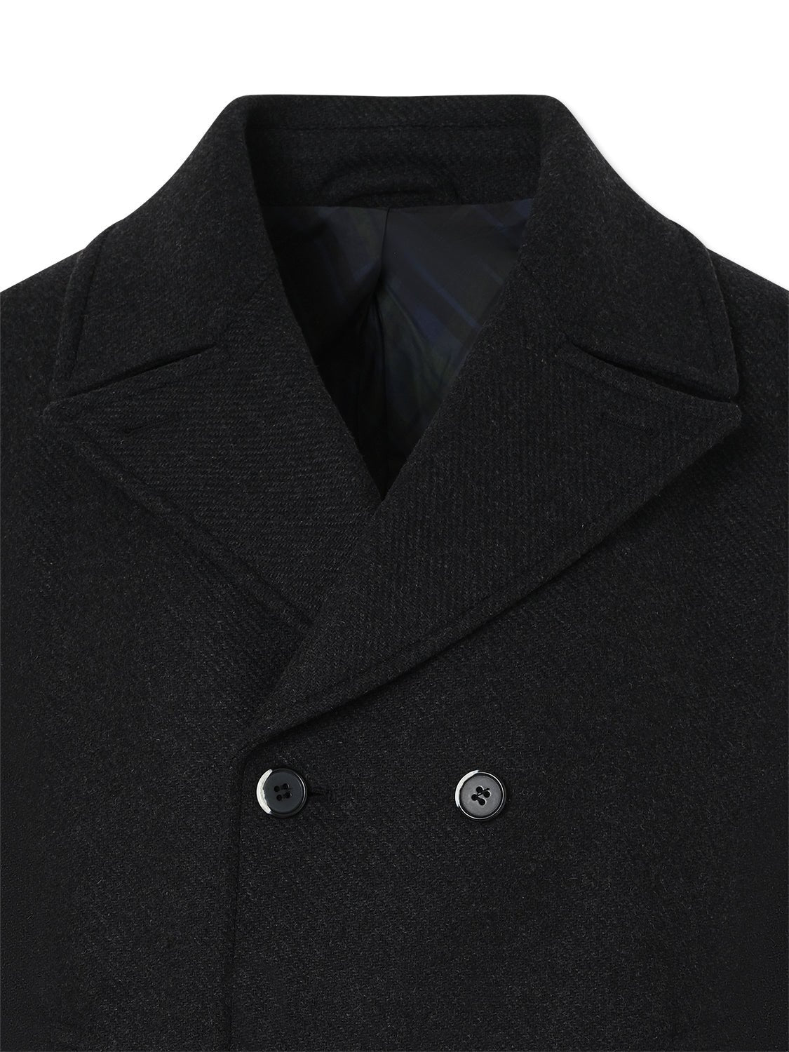 Charcoal Pea Coat - Nazario Parisi & Sons