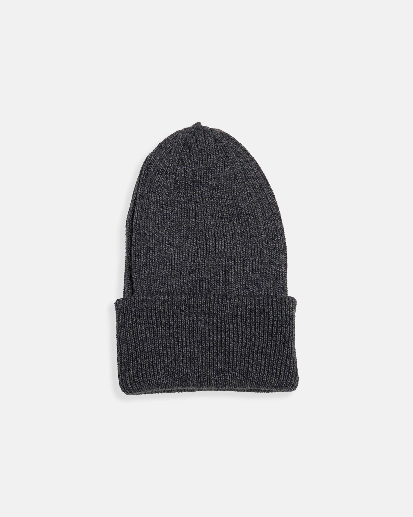 Charcoal Ribbed Beanie - Nazario Parisi & Sons