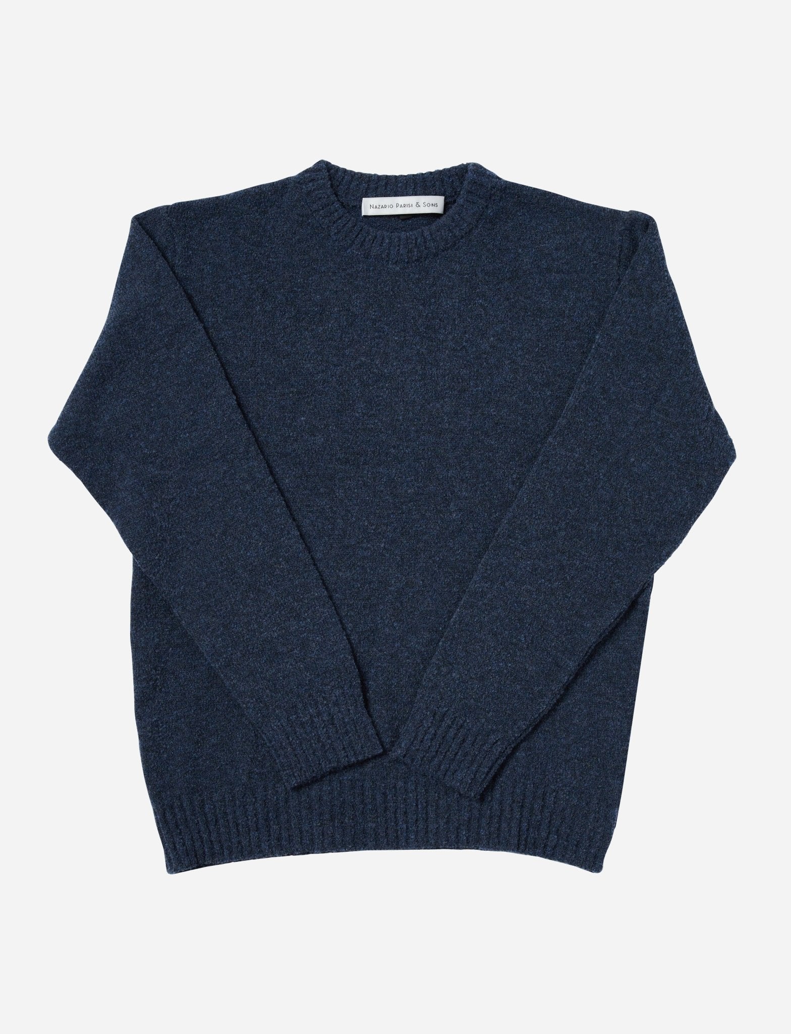 Denim Brushed Wool Knit - Nazario Parisi & Sons