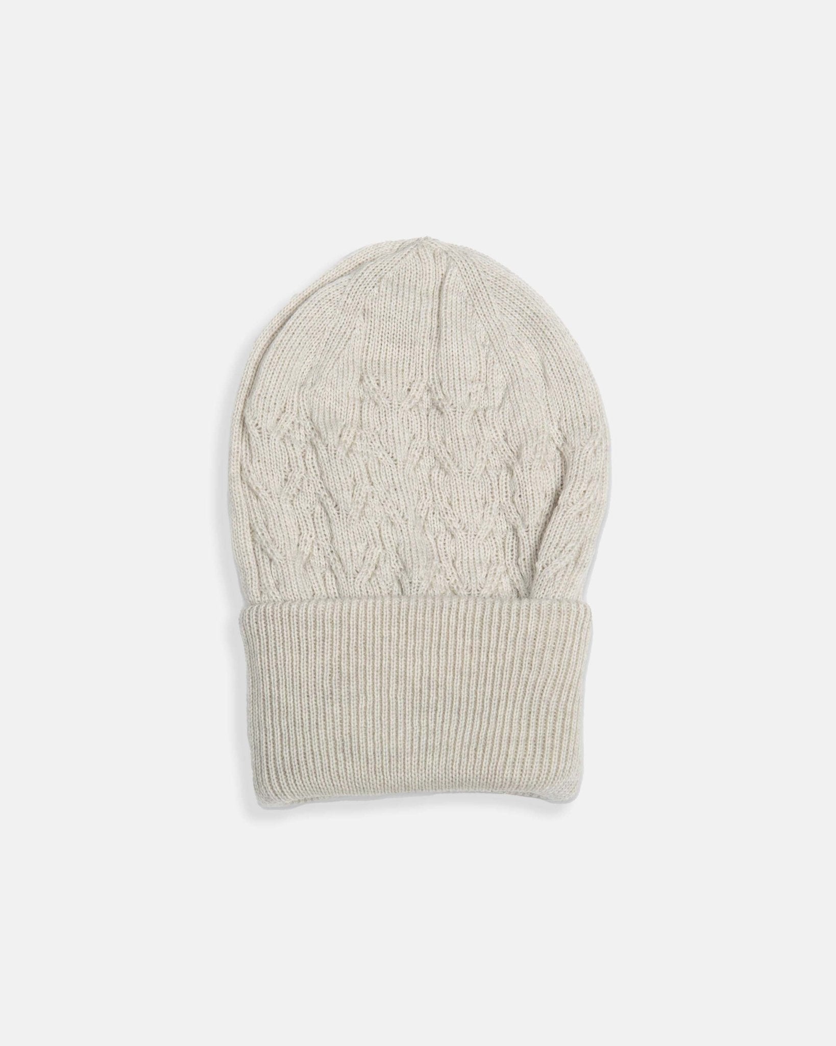 Ecru Cable Beanie - Nazario Parisi & Sons