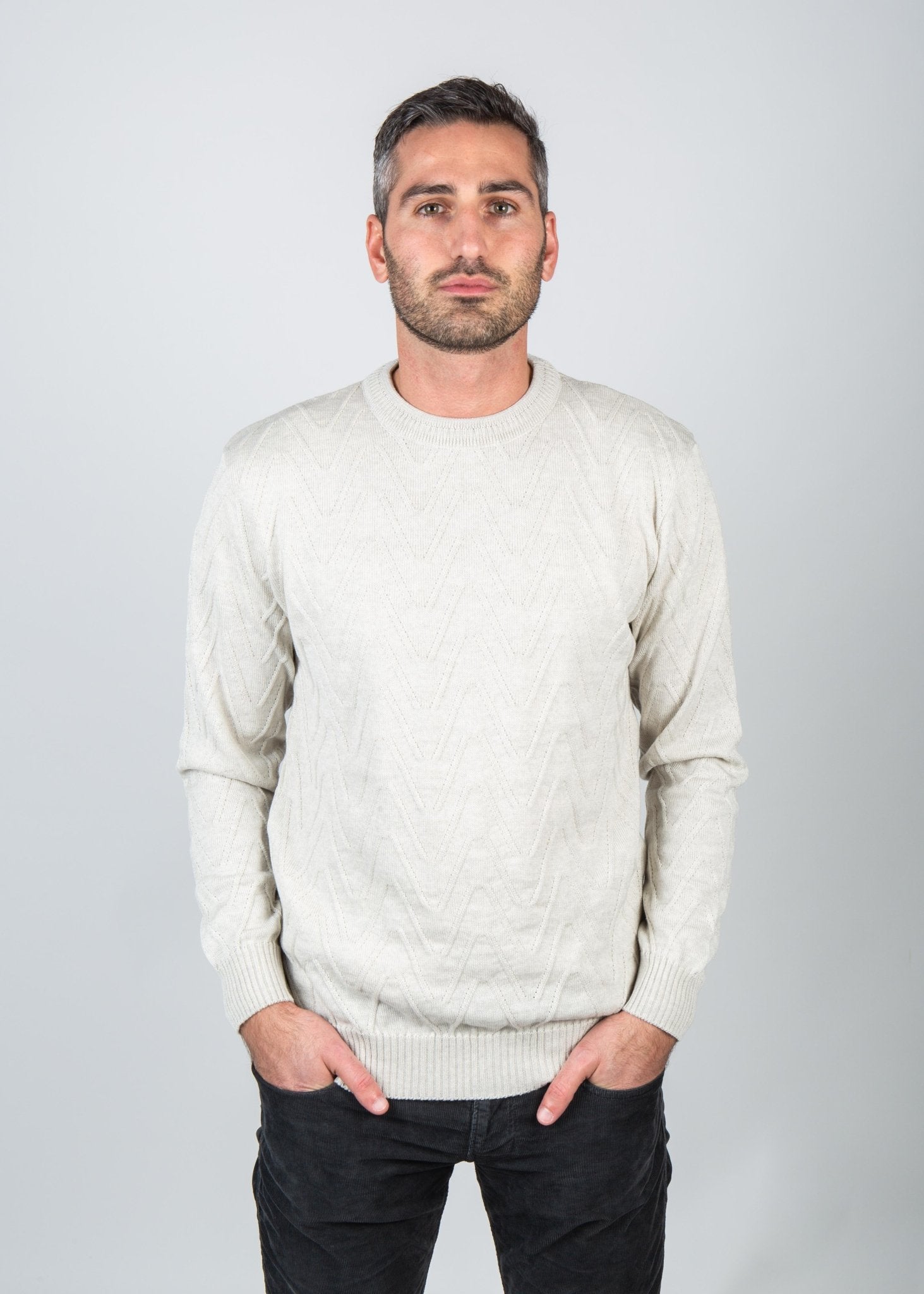 Ecru Wave Knit - Nazario Parisi & Sons