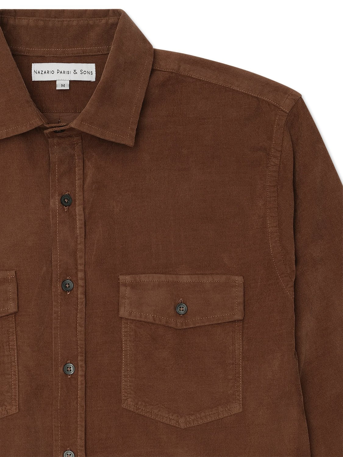 Fitzroy Camel Corduroy Shirt - Nazario Parisi & Sons