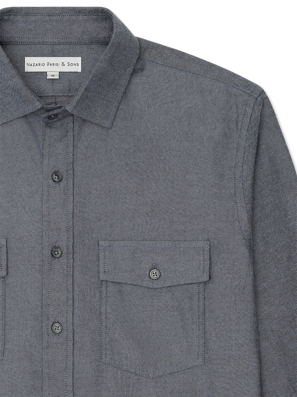 Fitzroy Denim Flannel Shirt - Nazario Parisi & Sons