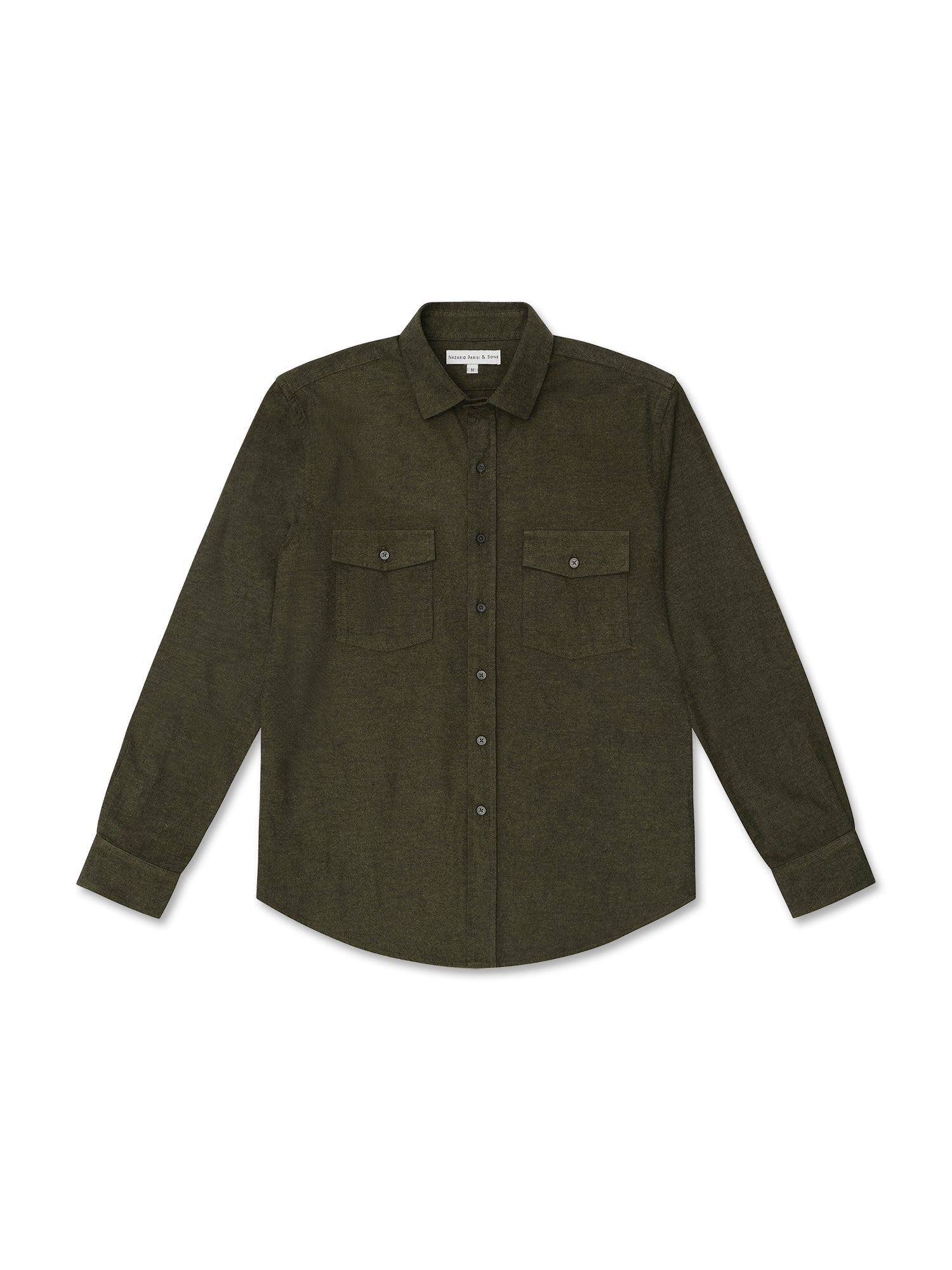 Fitzroy Forest Green Flannel Shirt - Nazario Parisi & Sons