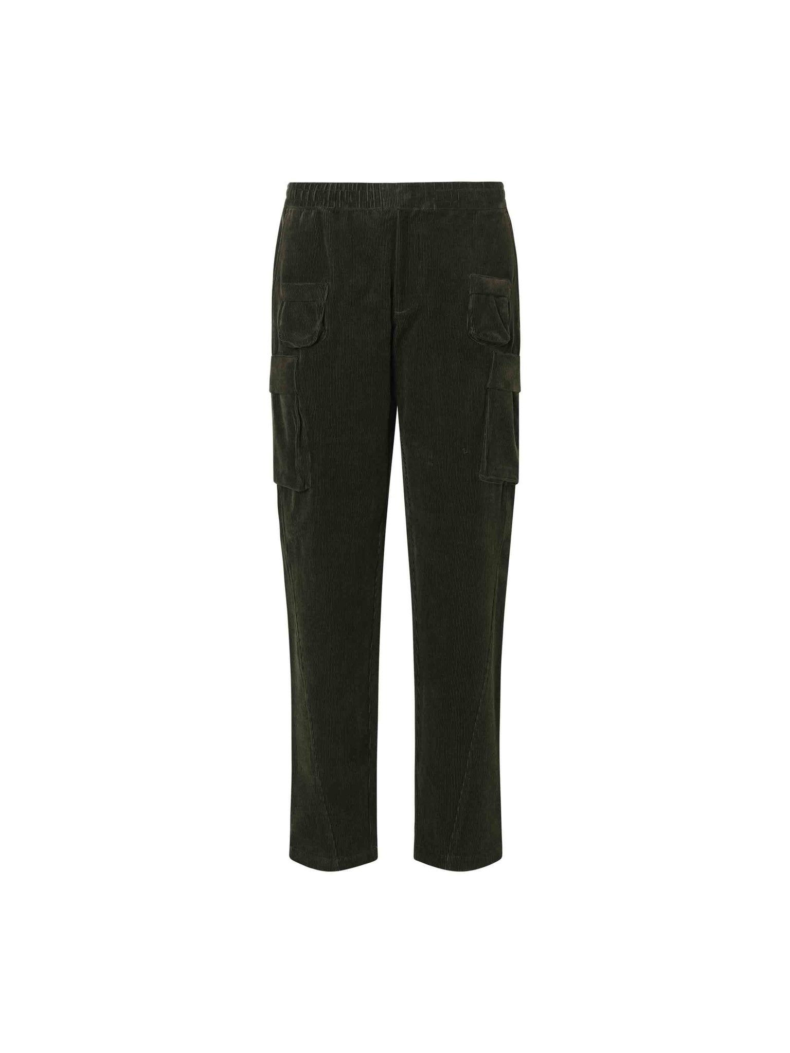 Forest Green Cord Cargo Pant - Nazario Parisi & Sons