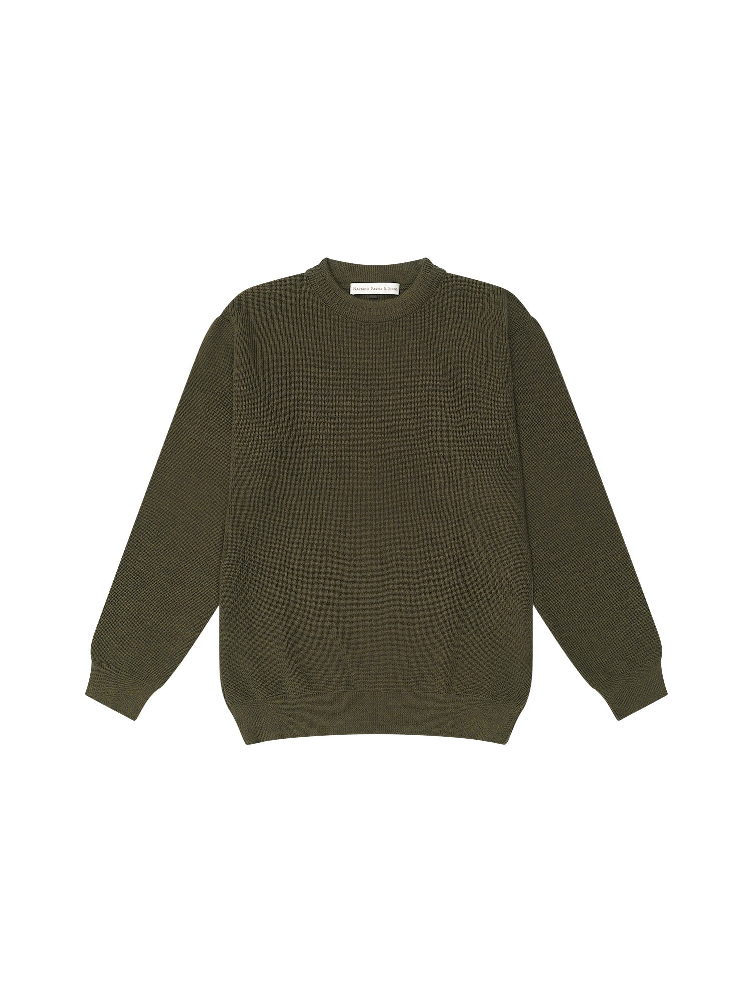 Forest Green Fisherman Rib Knit - Nazario Parisi & Sons