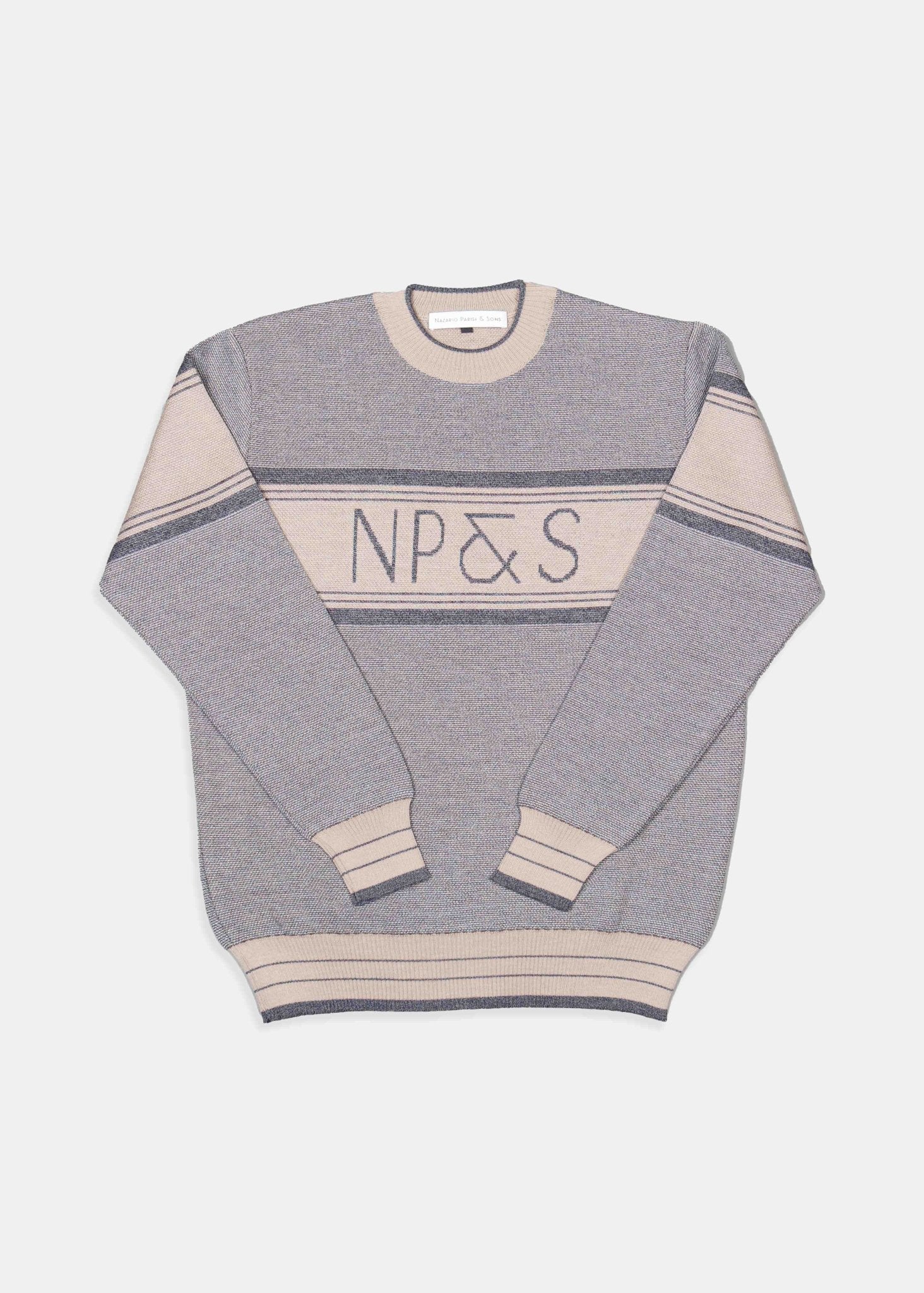 Grey NP&S Jacquard Knit - Nazario Parisi & Sons