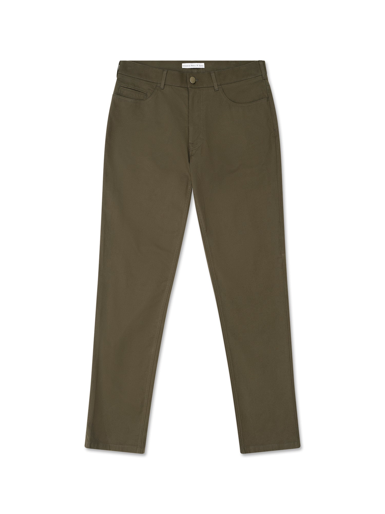 Khaki 5 Pocket Chino Pant - Nazario Parisi & Sons