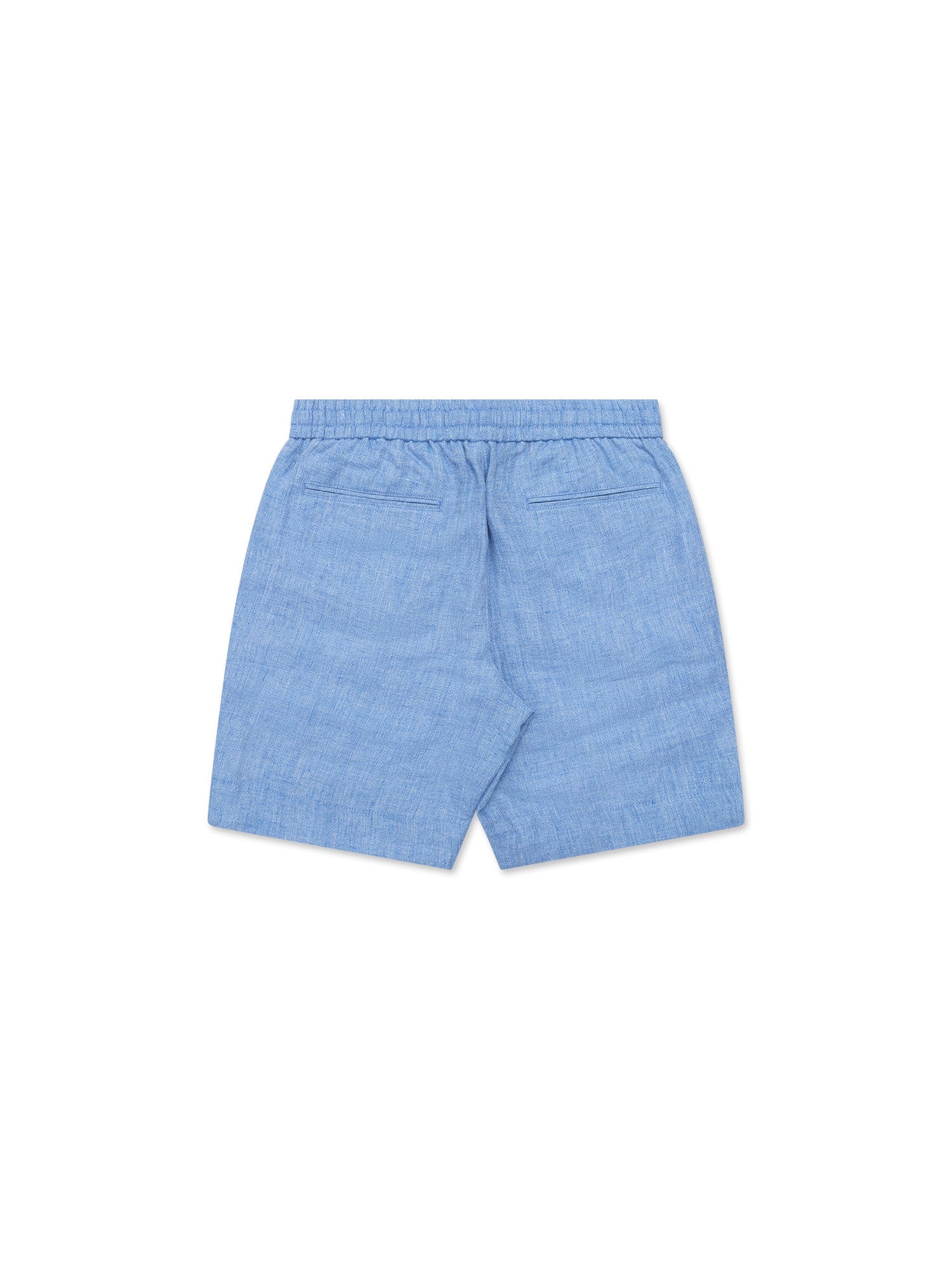 Light Blue Linen Jogger Short - Nazario Parisi & Sons