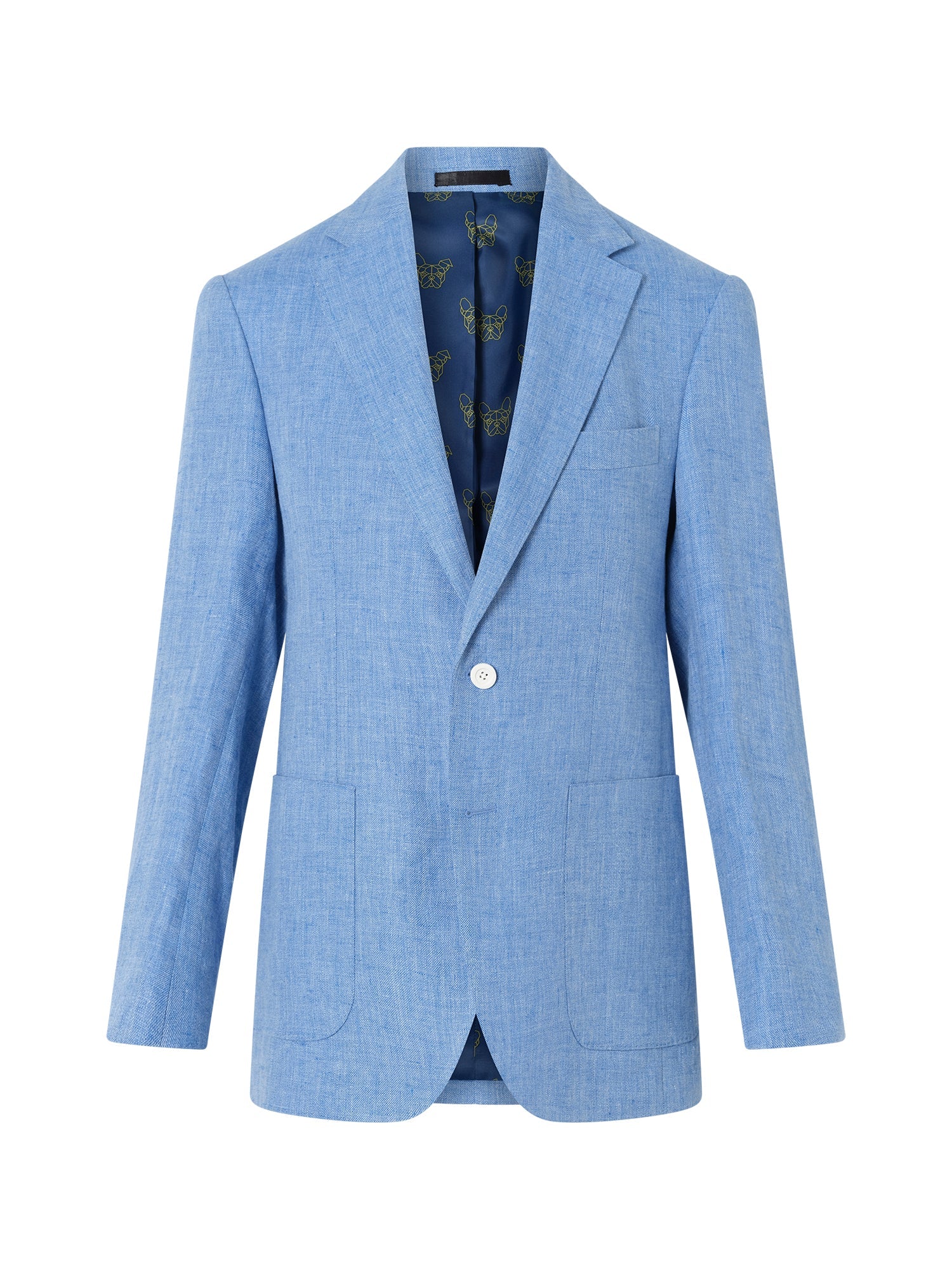 Light Blue Linen Villani Blazer - Nazario Parisi & Sons