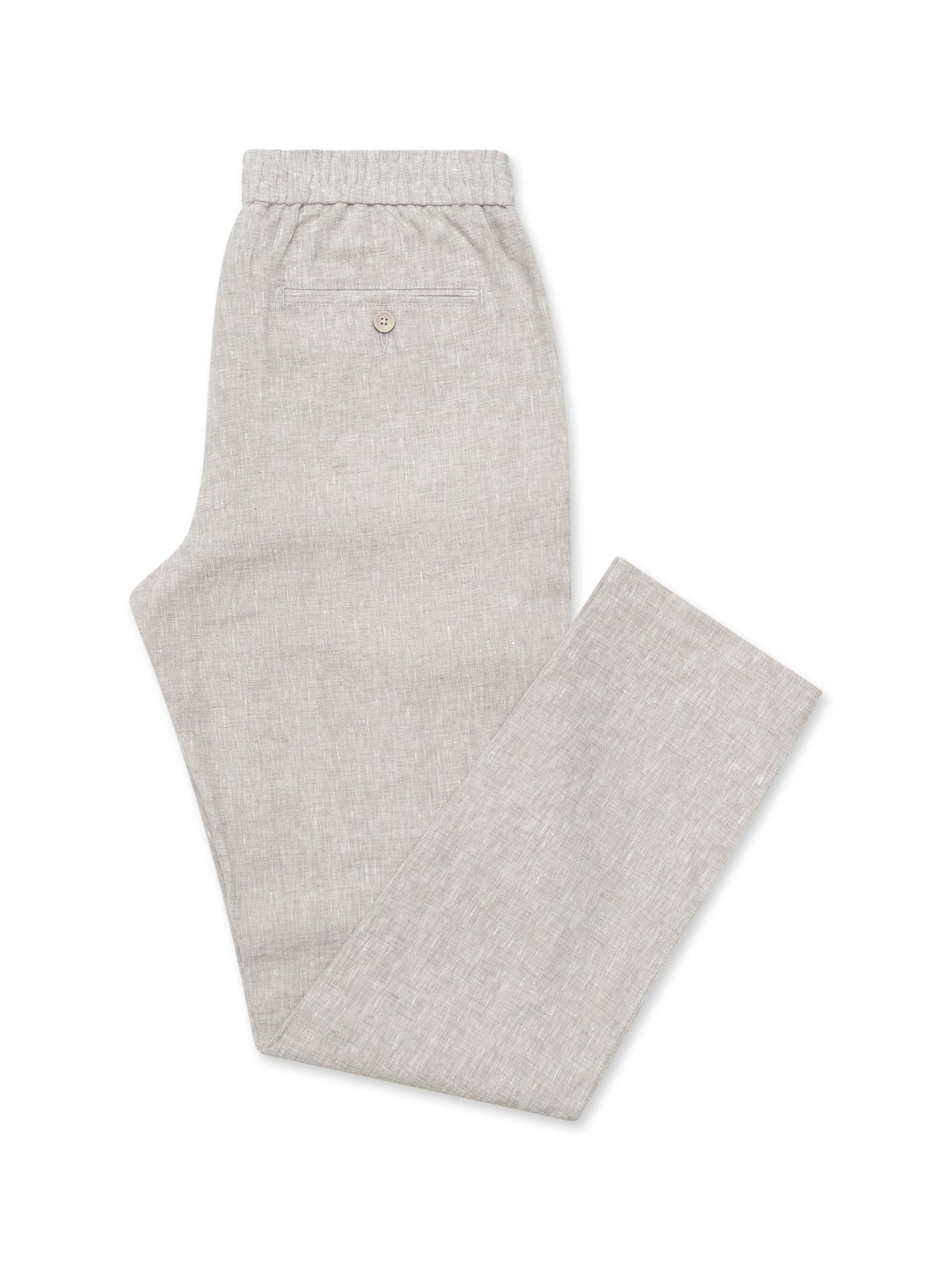 Light Grey Linen Jogger Pant - Nazario Parisi & Sons