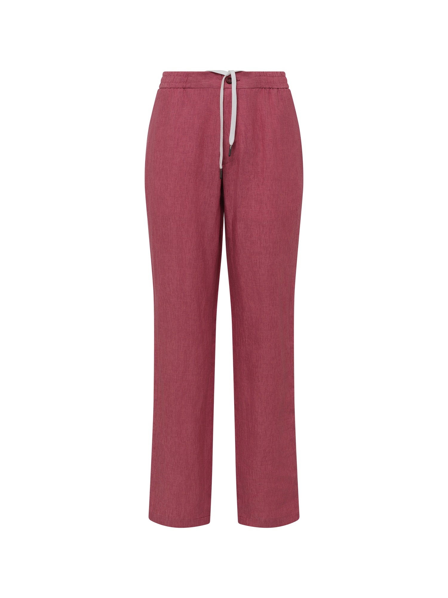 Magenta Linen Jogger Pant - Nazario Parisi & Sons