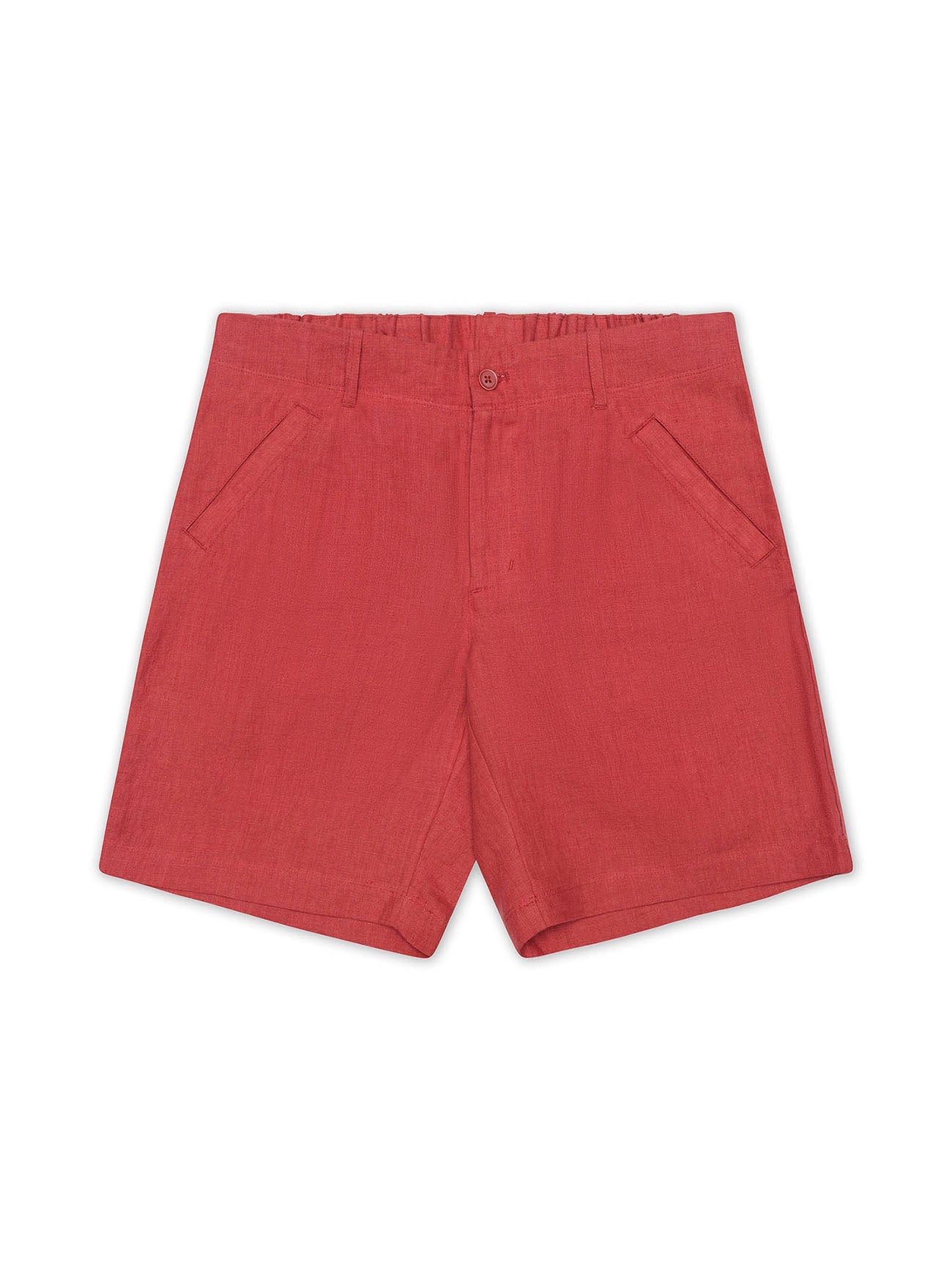 Magenta Linen Puglia Short - Nazario Parisi & Sons