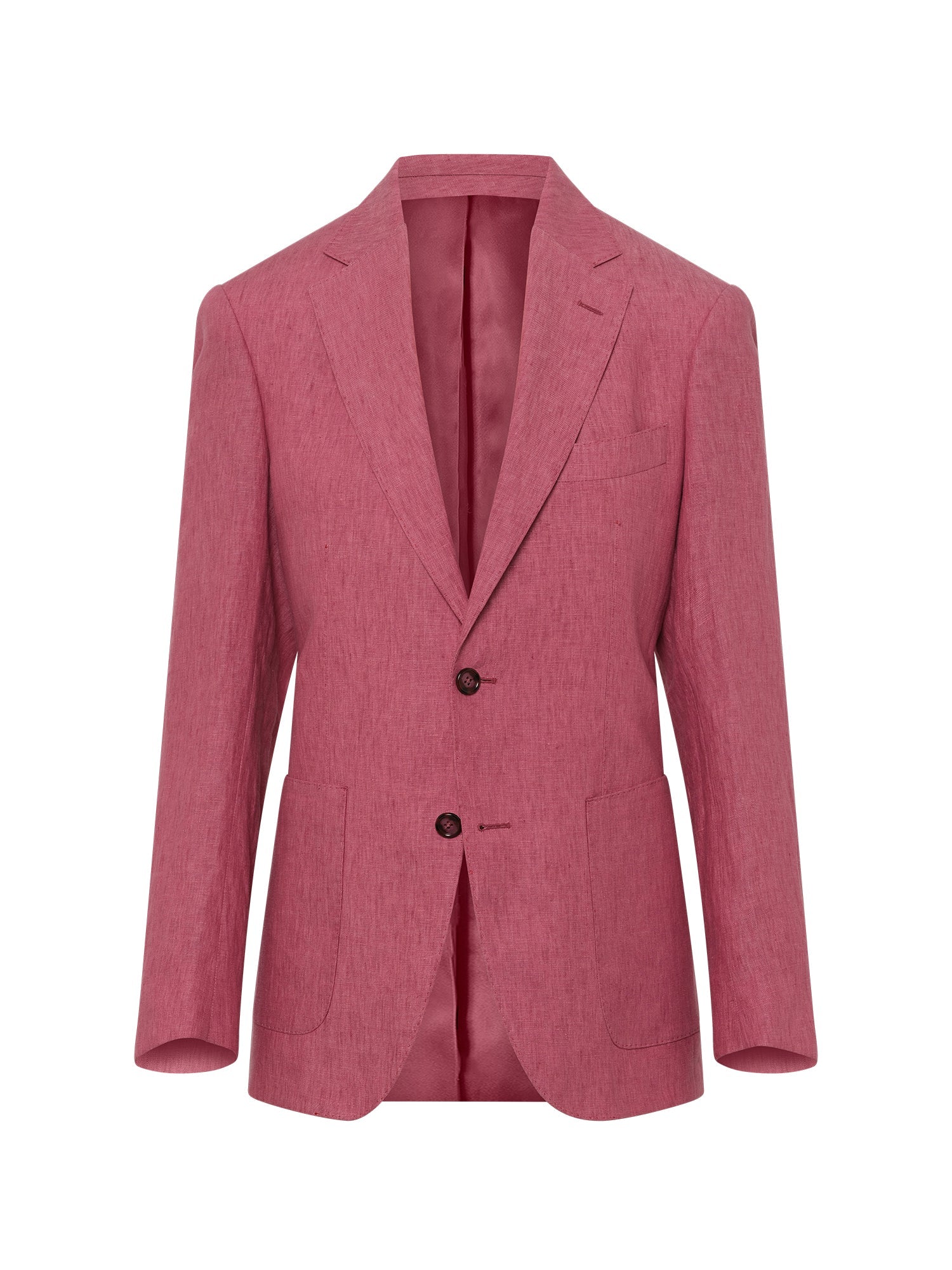 Magenta Linen Villani Blazer - Nazario Parisi & Sons