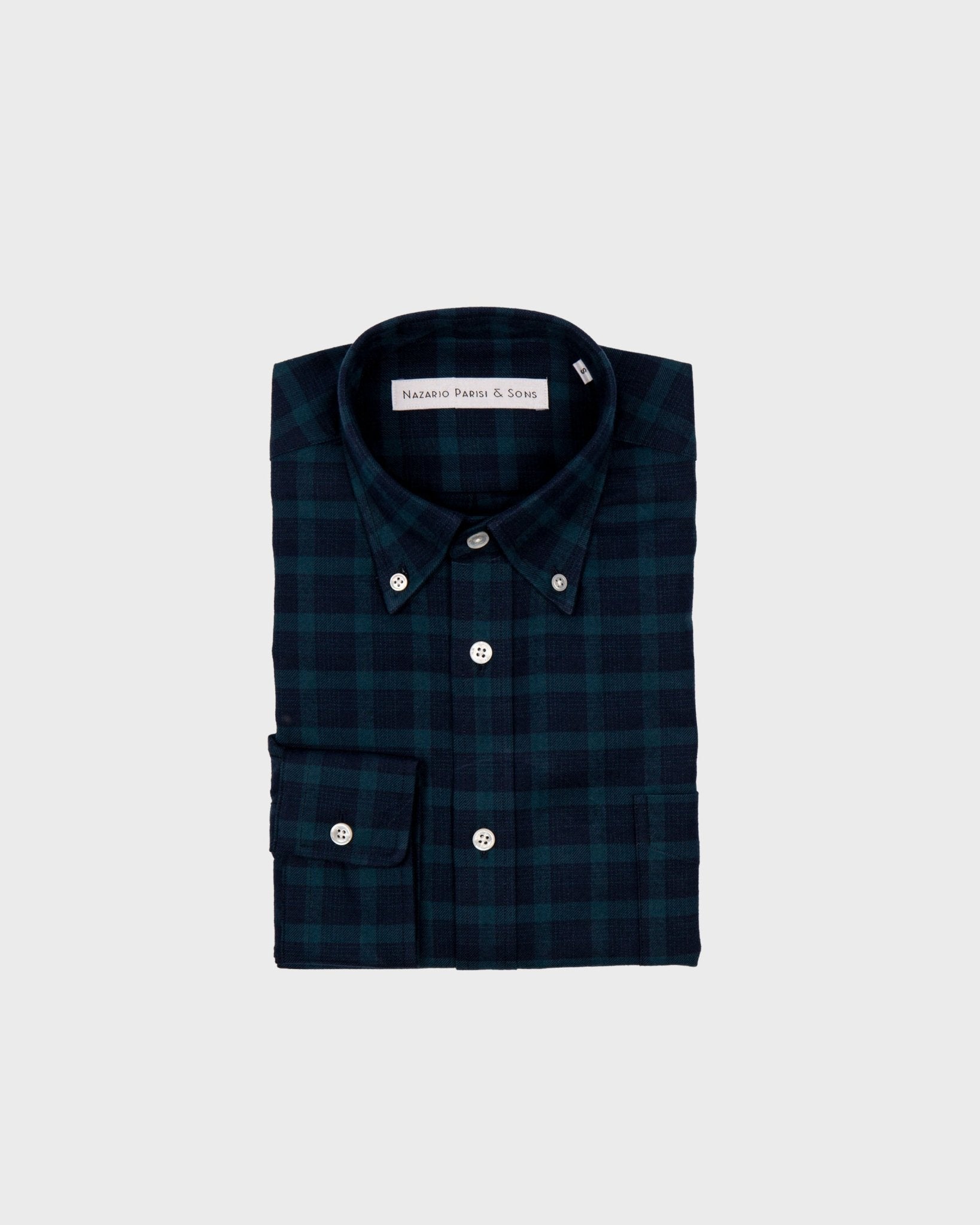 Melbourne Green Check Flannel Shirt - Nazario Parisi & Sons