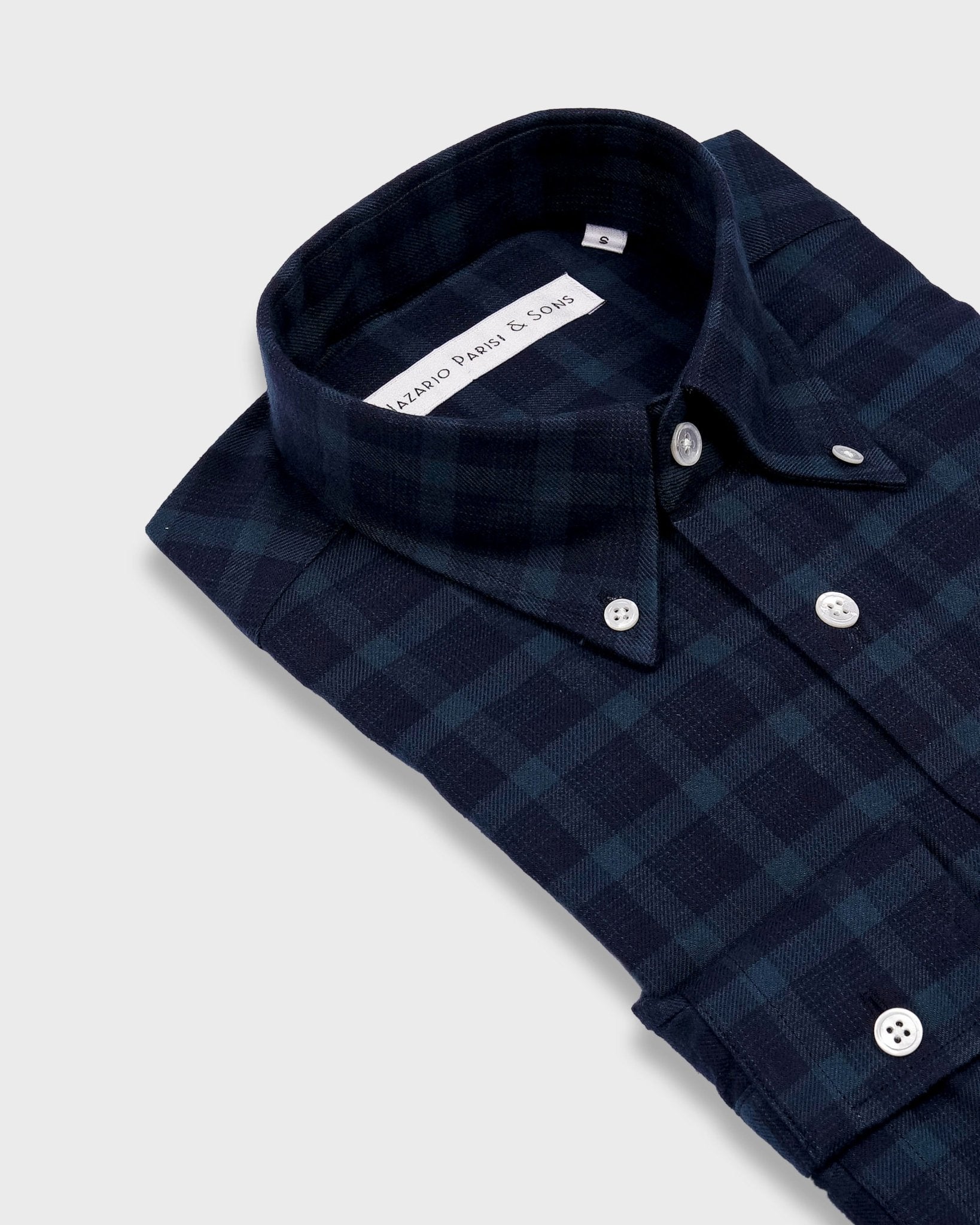 Melbourne Green Check Flannel Shirt - Nazario Parisi & Sons