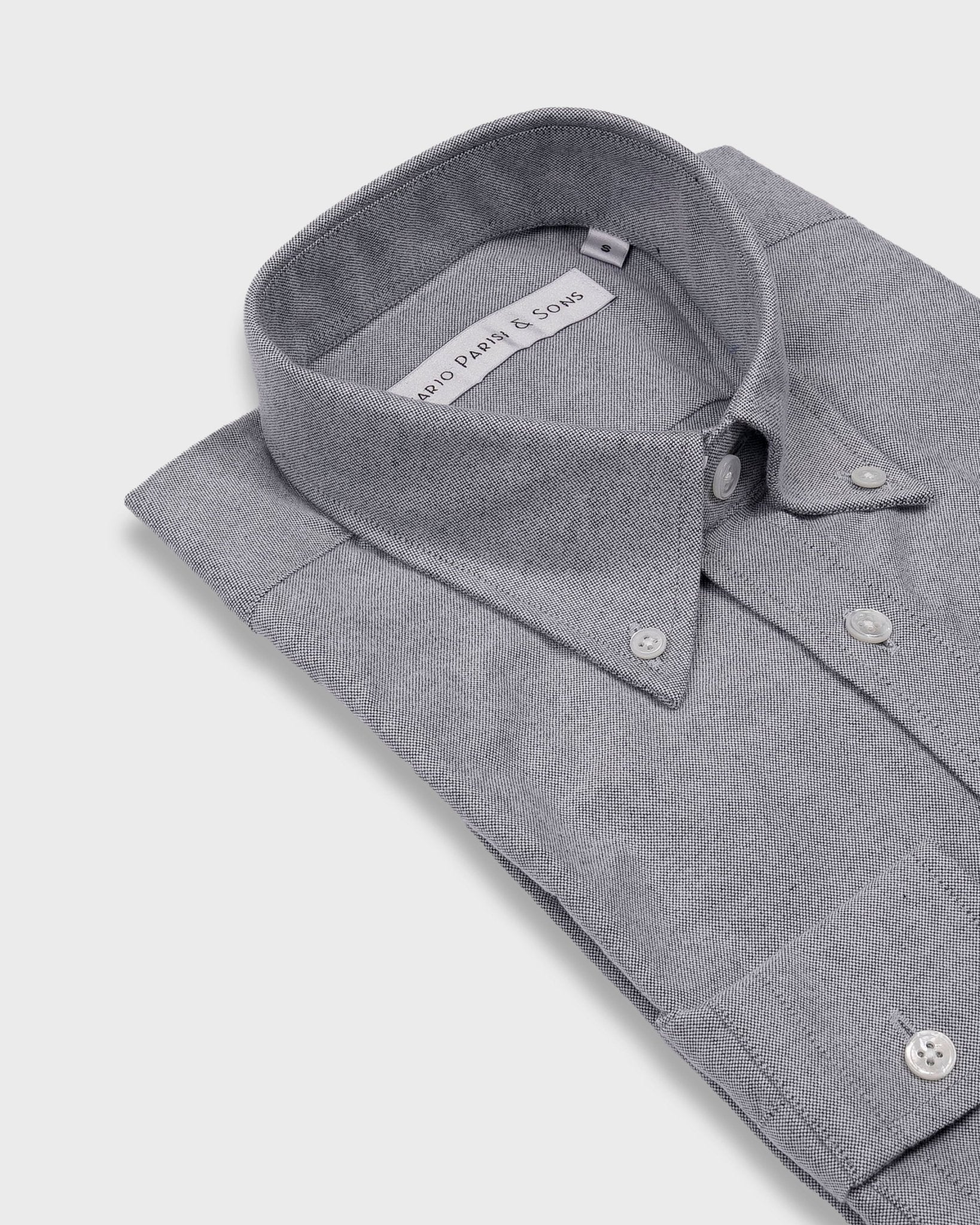 Melbourne Grey Flannel Shirt - Nazario Parisi & Sons