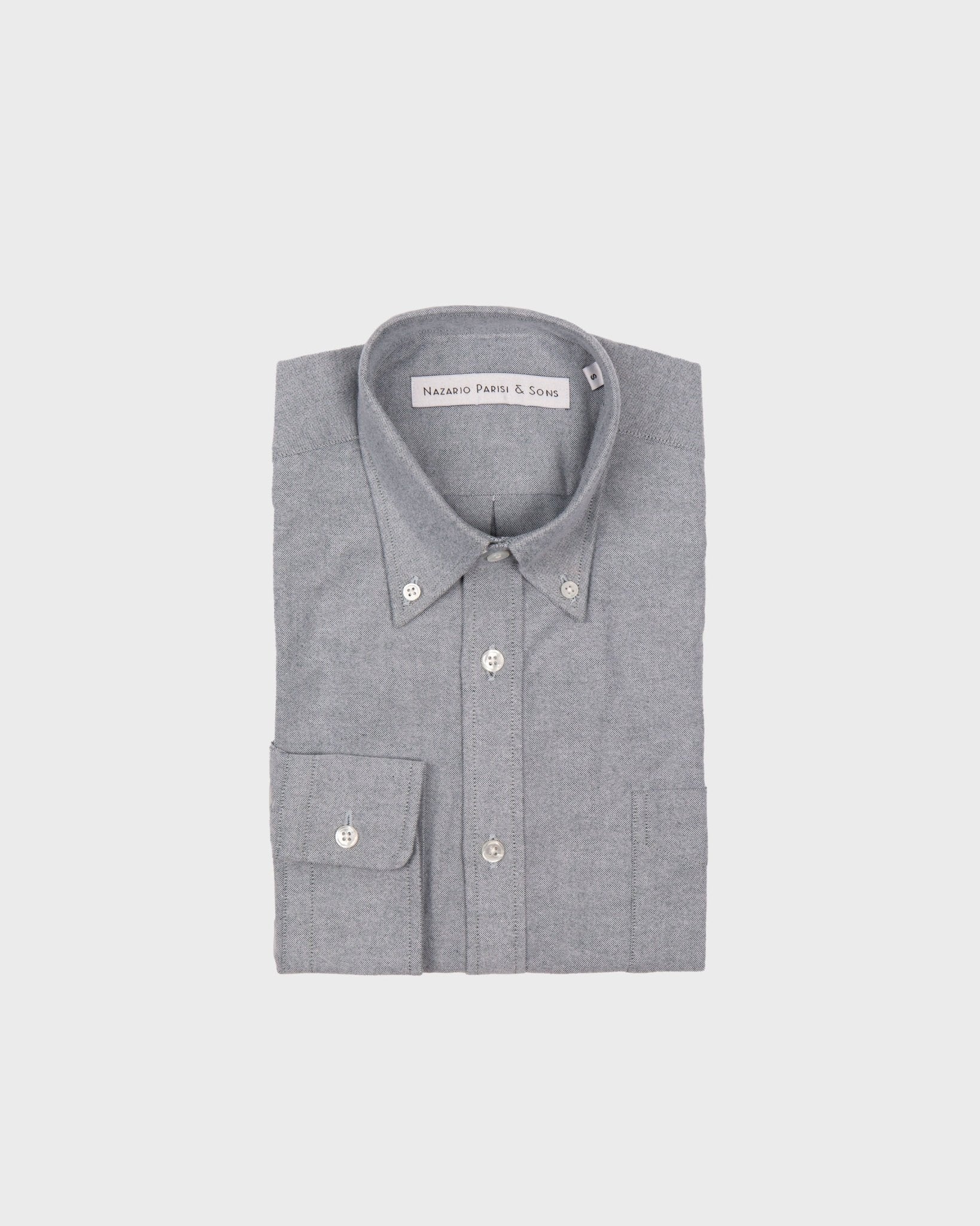 Melbourne Grey Flannel Shirt - Nazario Parisi & Sons