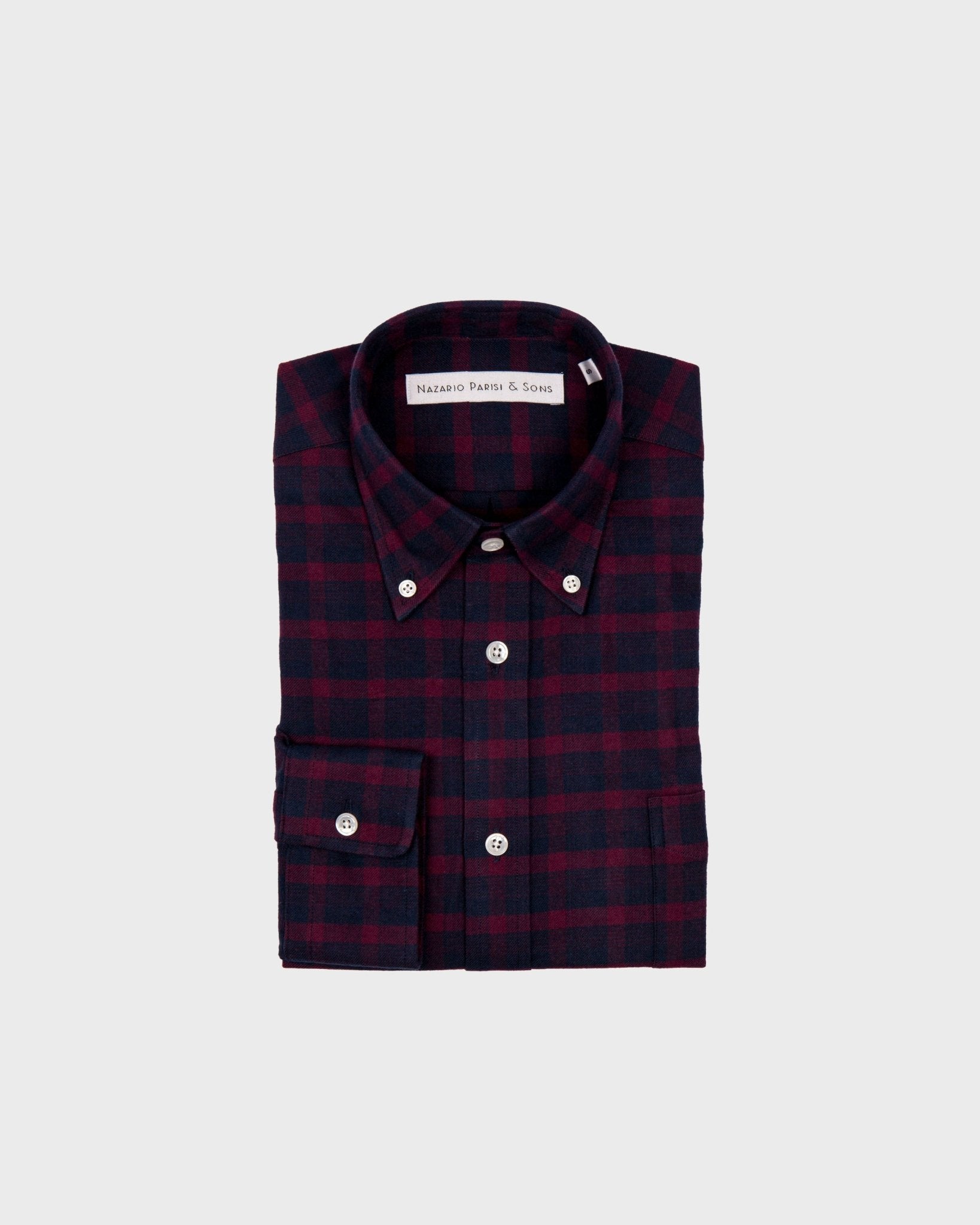 Melbourne Red Check Flannel Shirt - Nazario Parisi & Sons