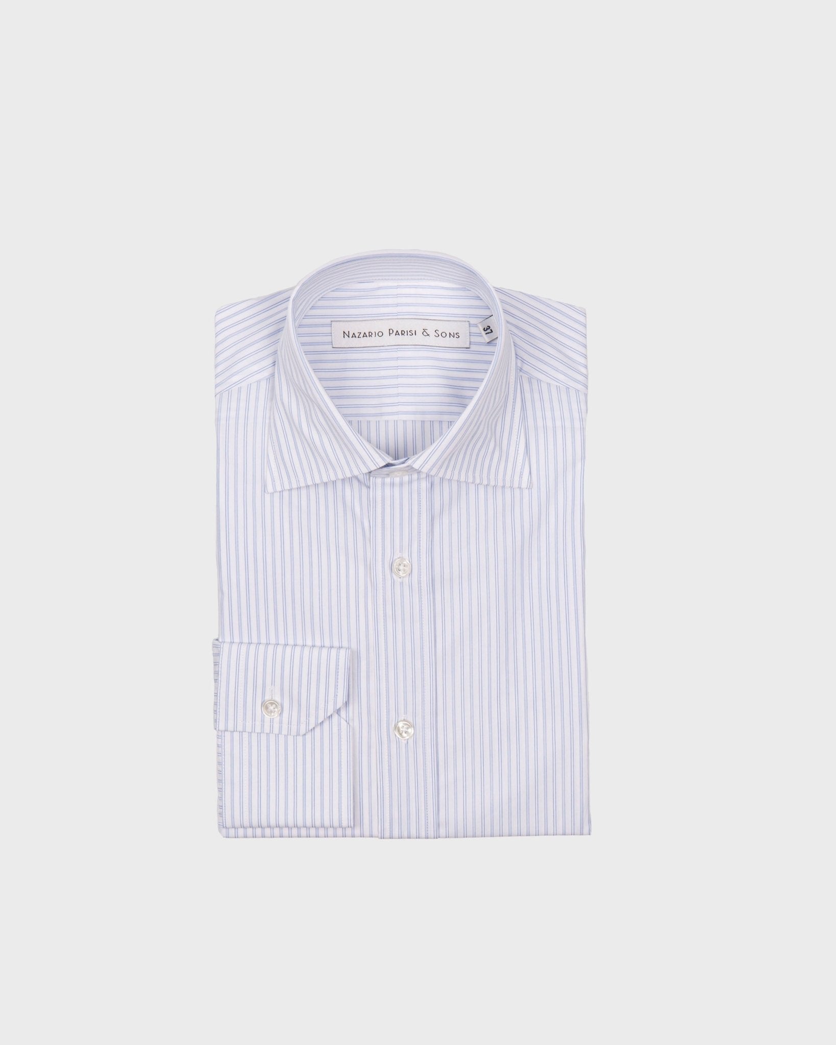 Milano Blue Stripe Shirt - Nazario Parisi & Sons