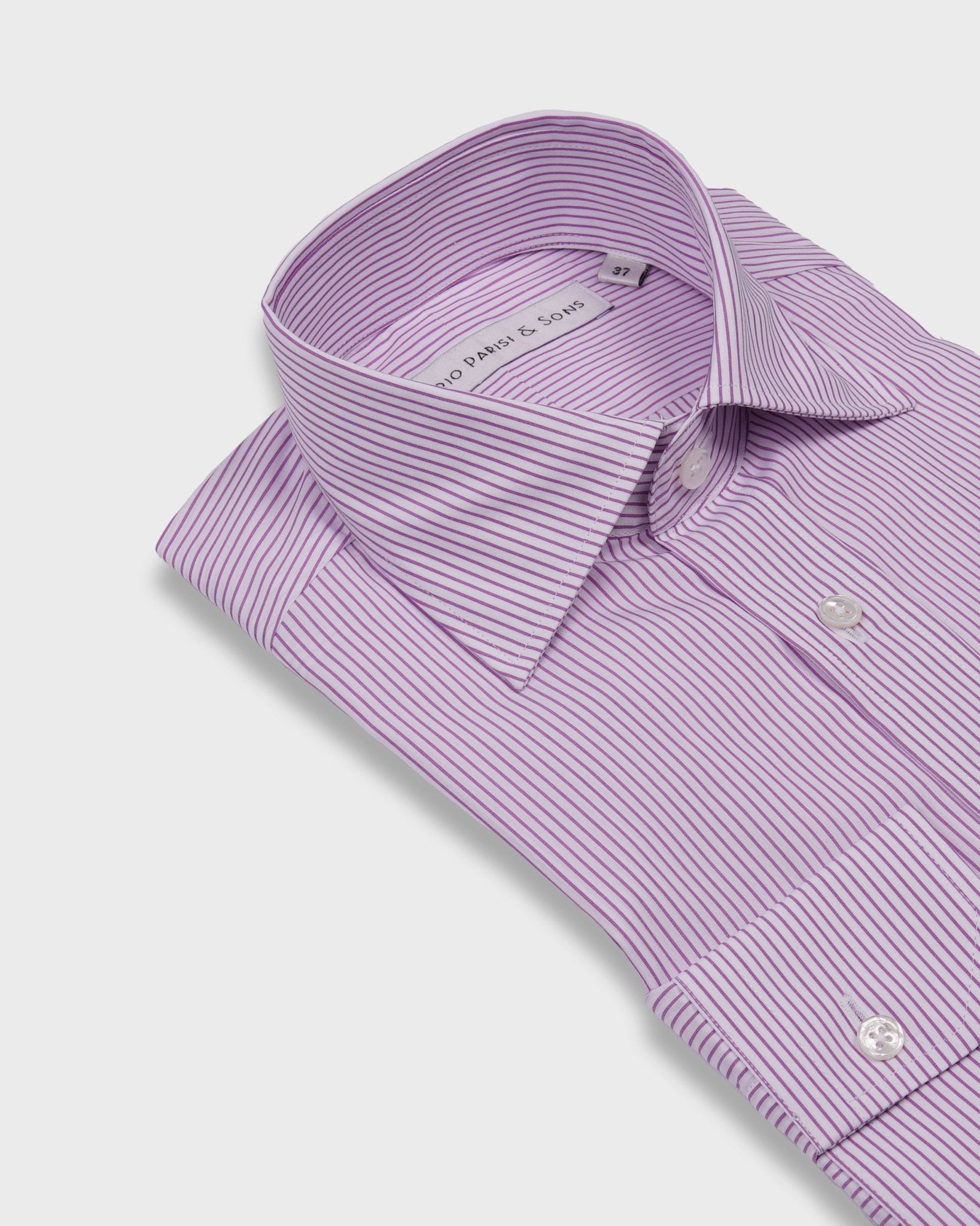 Milano Mauve Stripe Shirt - Nazario Parisi & Sons