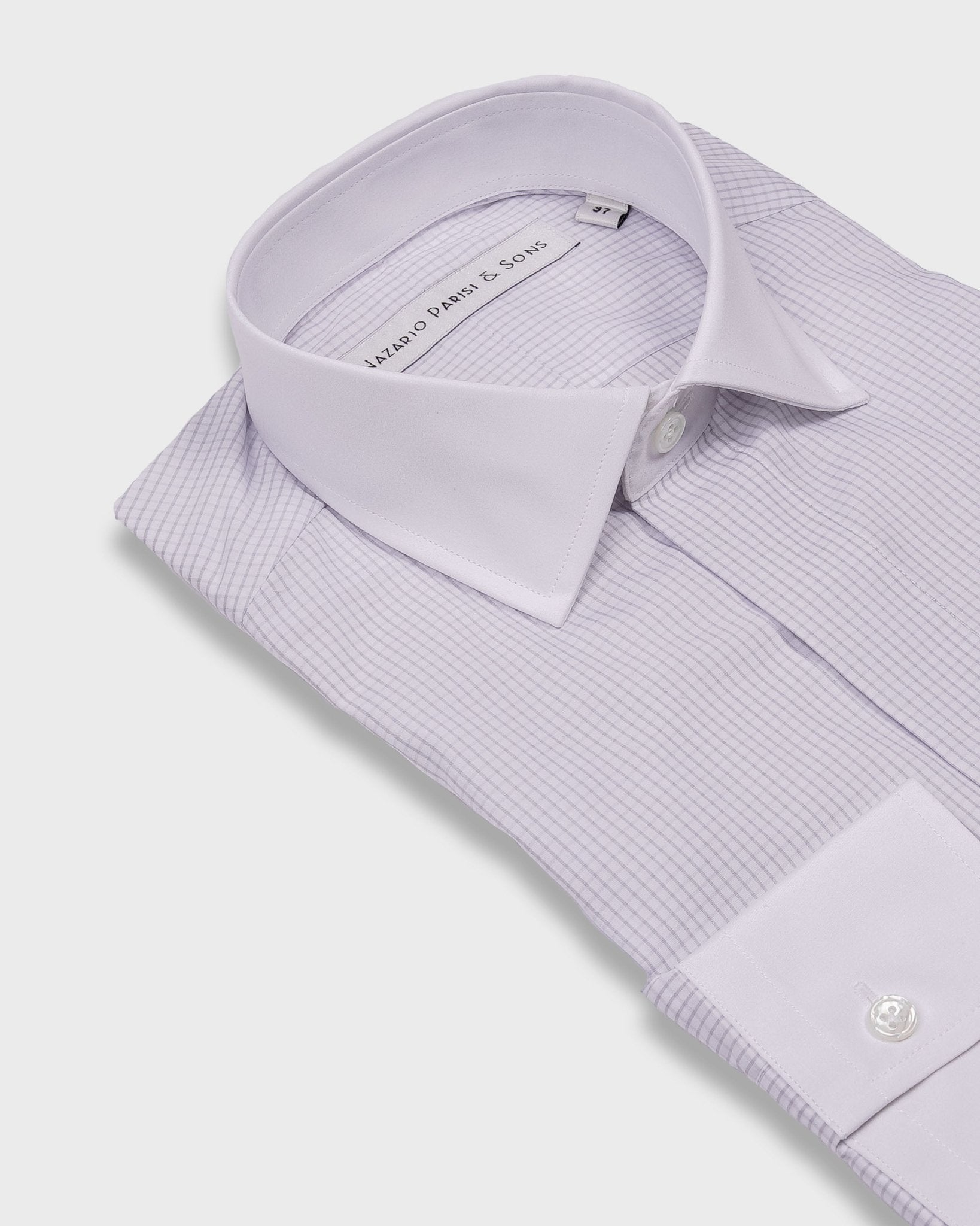 Napoli Grey Check Fly Front Shirt - Nazario Parisi & Sons