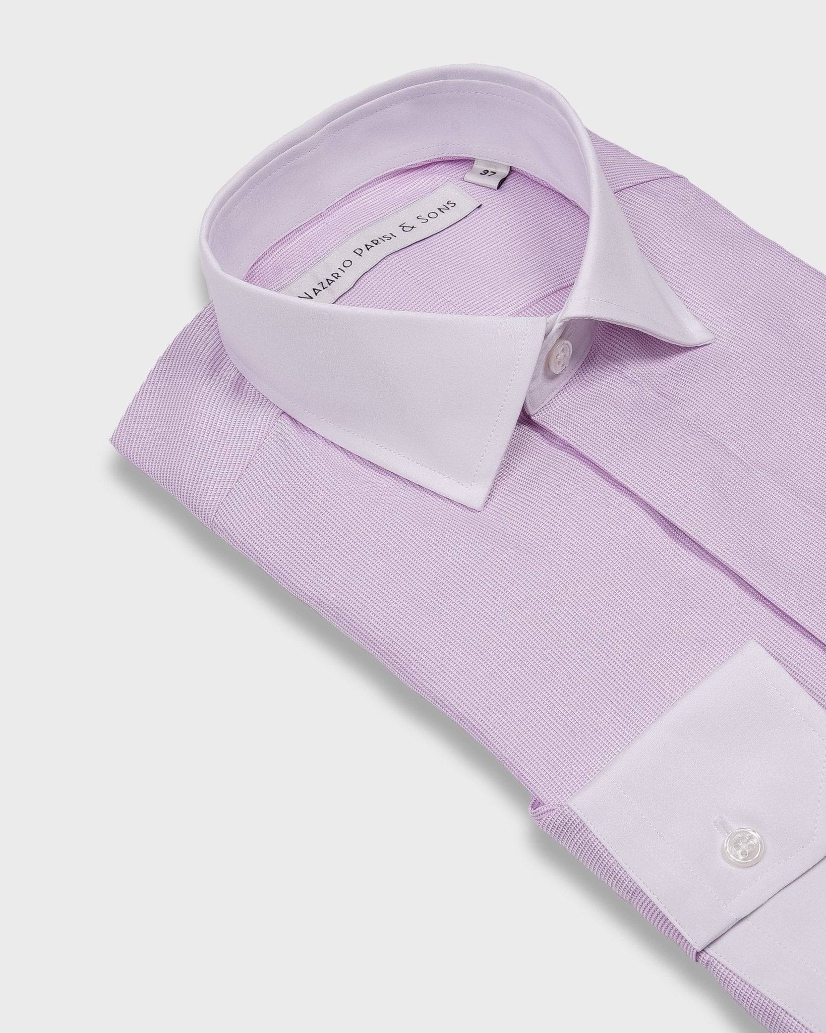 Napoli Pink Dobby Fly Front Shirt - Nazario Parisi & Sons