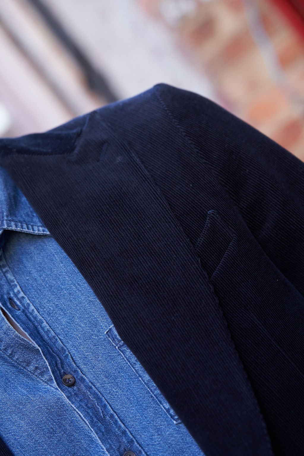 Navy Cord Blazer - Nazario Parisi & Sons