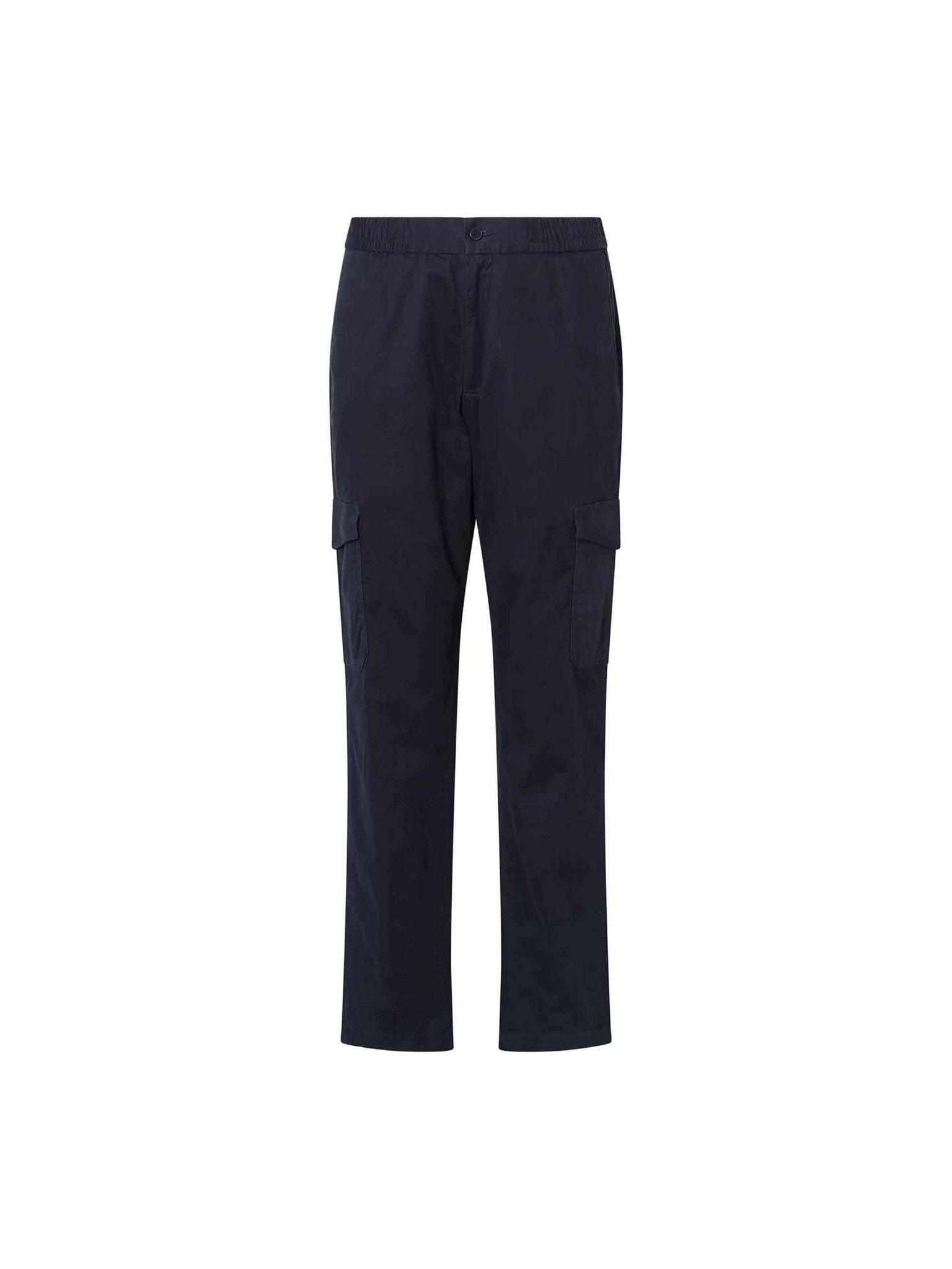 Navy Cotton Cargo Jogger Pant - Nazario Parisi & Sons