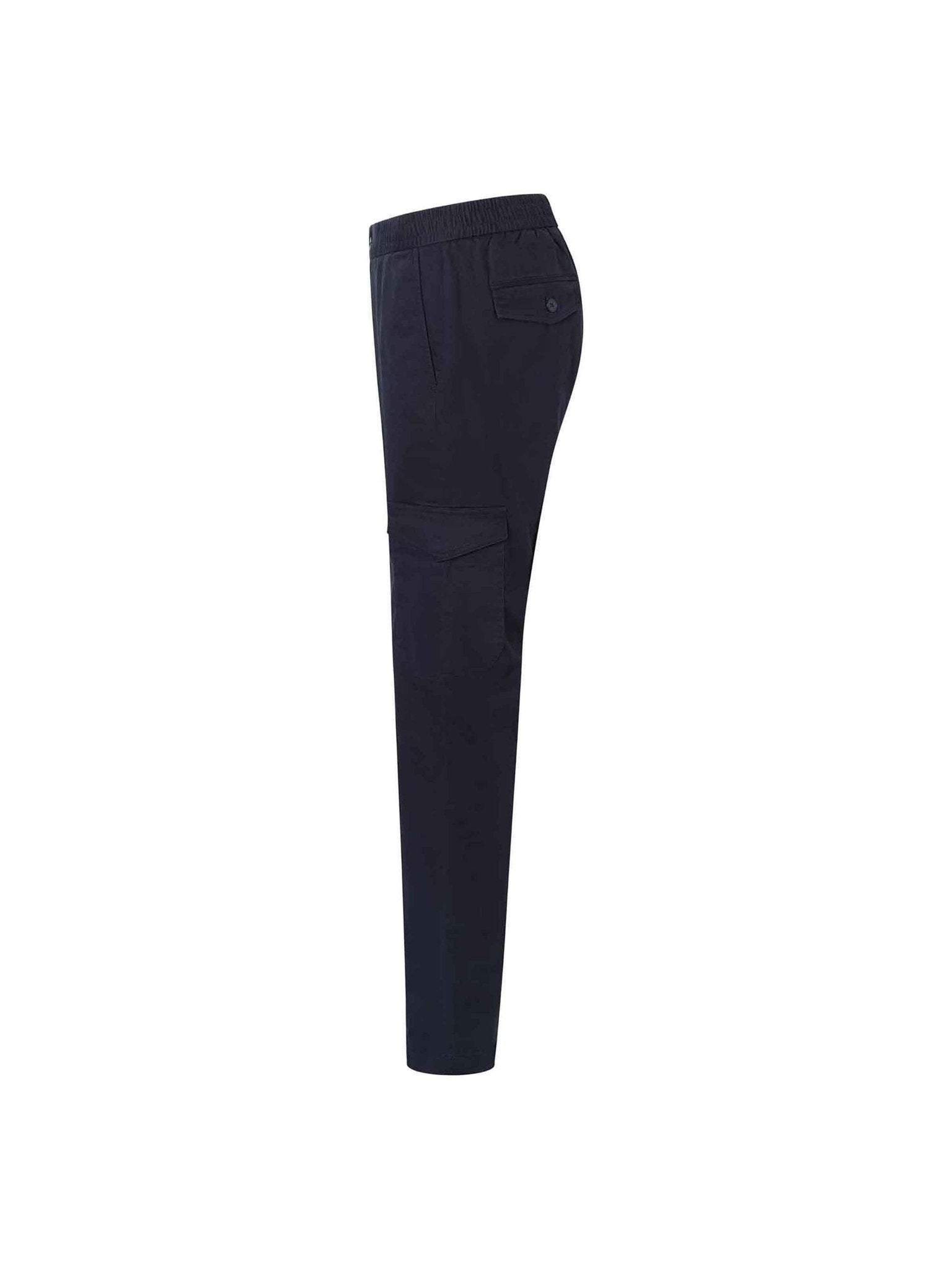 Navy Cotton Cargo Jogger Pant - Nazario Parisi & Sons