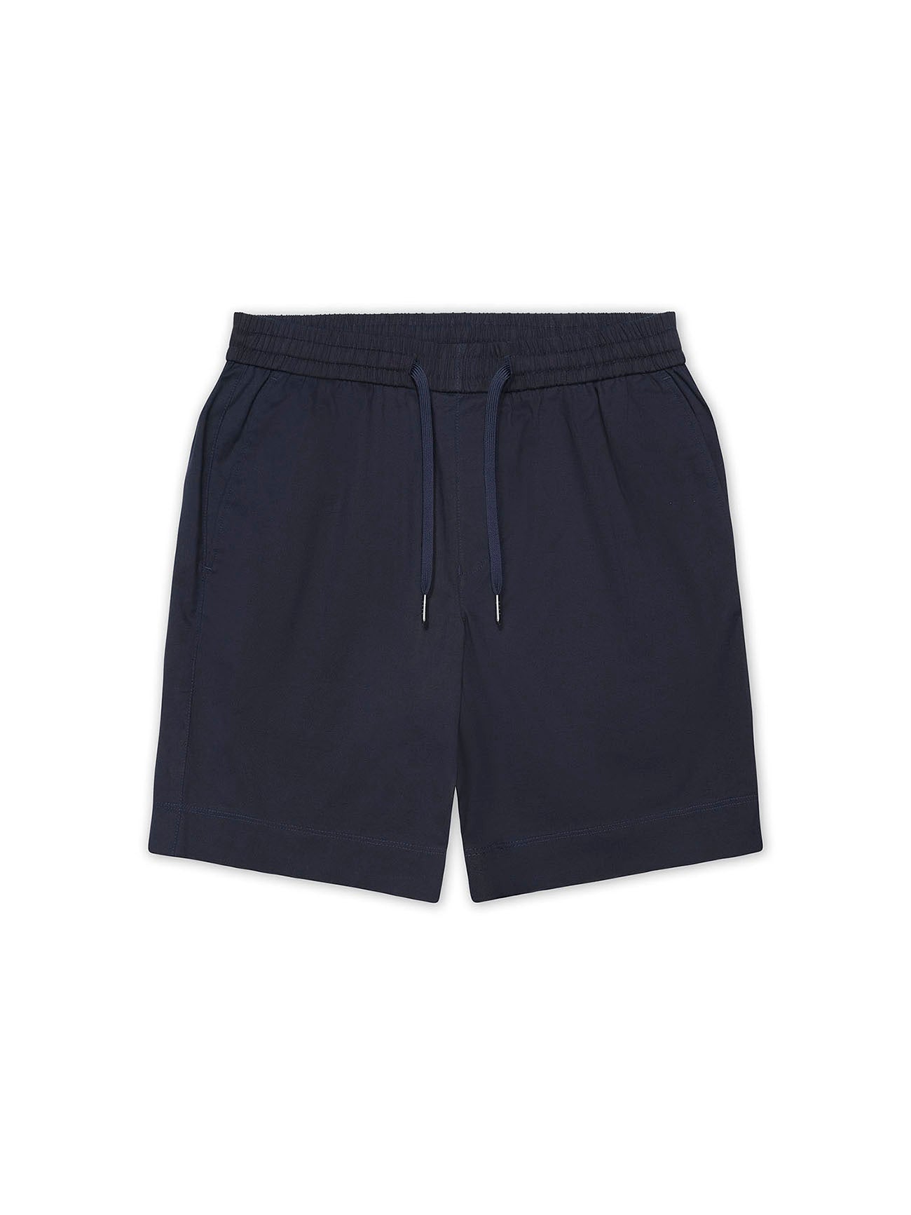 Navy Cotton Jogger Short - Nazario Parisi & Sons