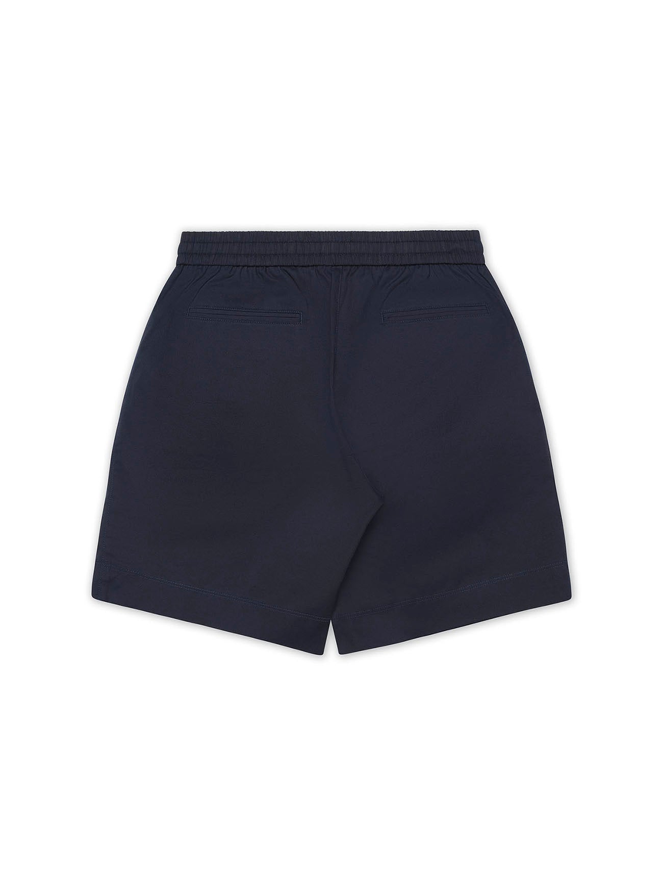 Navy Cotton Jogger Short - Nazario Parisi & Sons