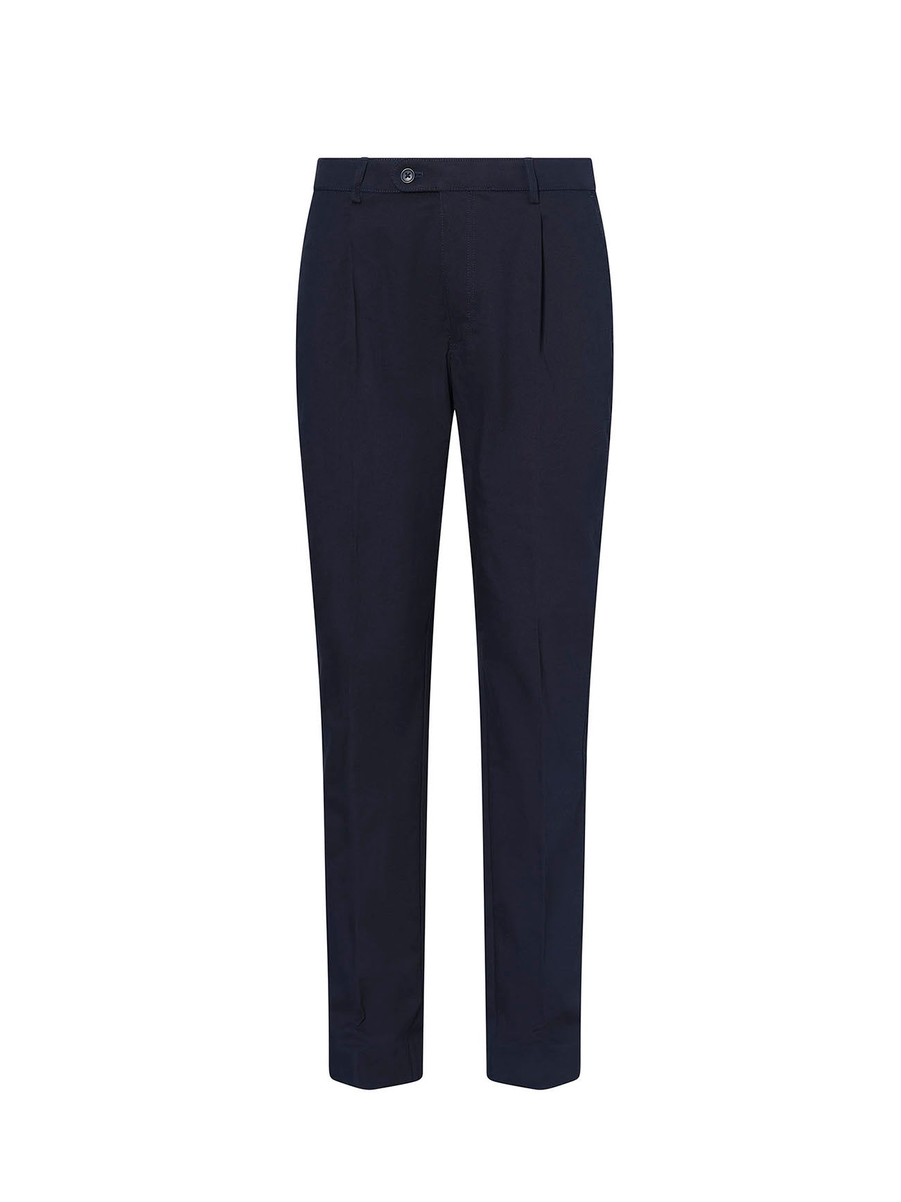 Navy Pleated Salento Chino - Nazario Parisi & Sons