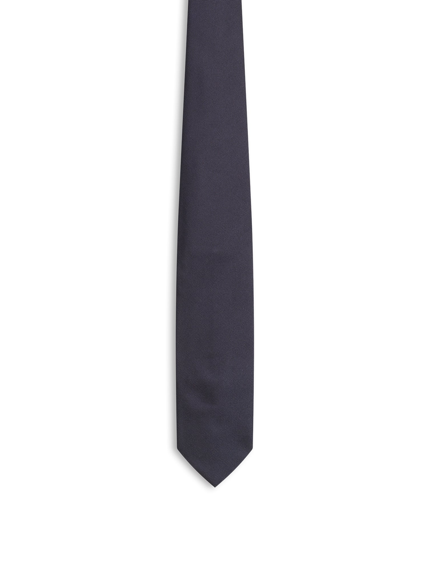 Navy Satin Tie - Nazario Parisi & Sons