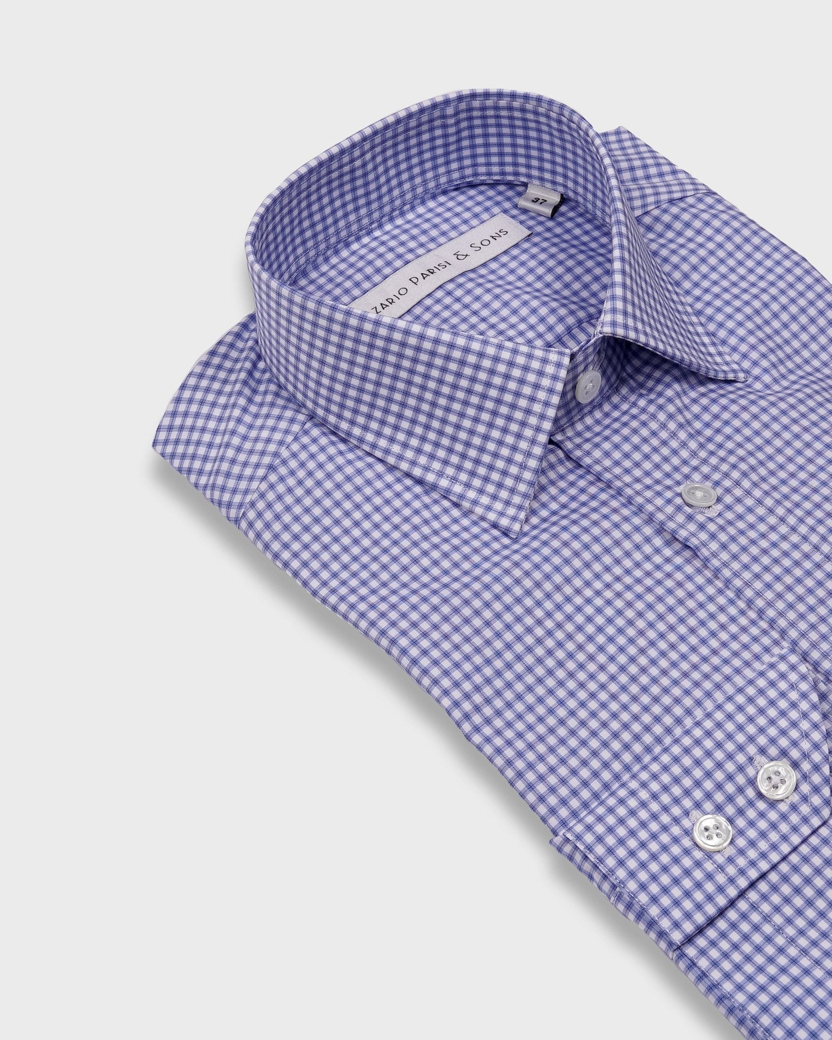 New York Blue Check Shirt - Nazario Parisi & Sons