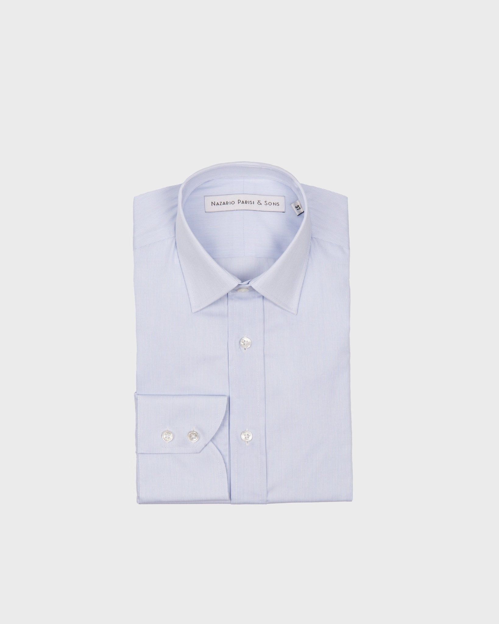 New York Blue Fine Stripe Shirt - Nazario Parisi & Sons