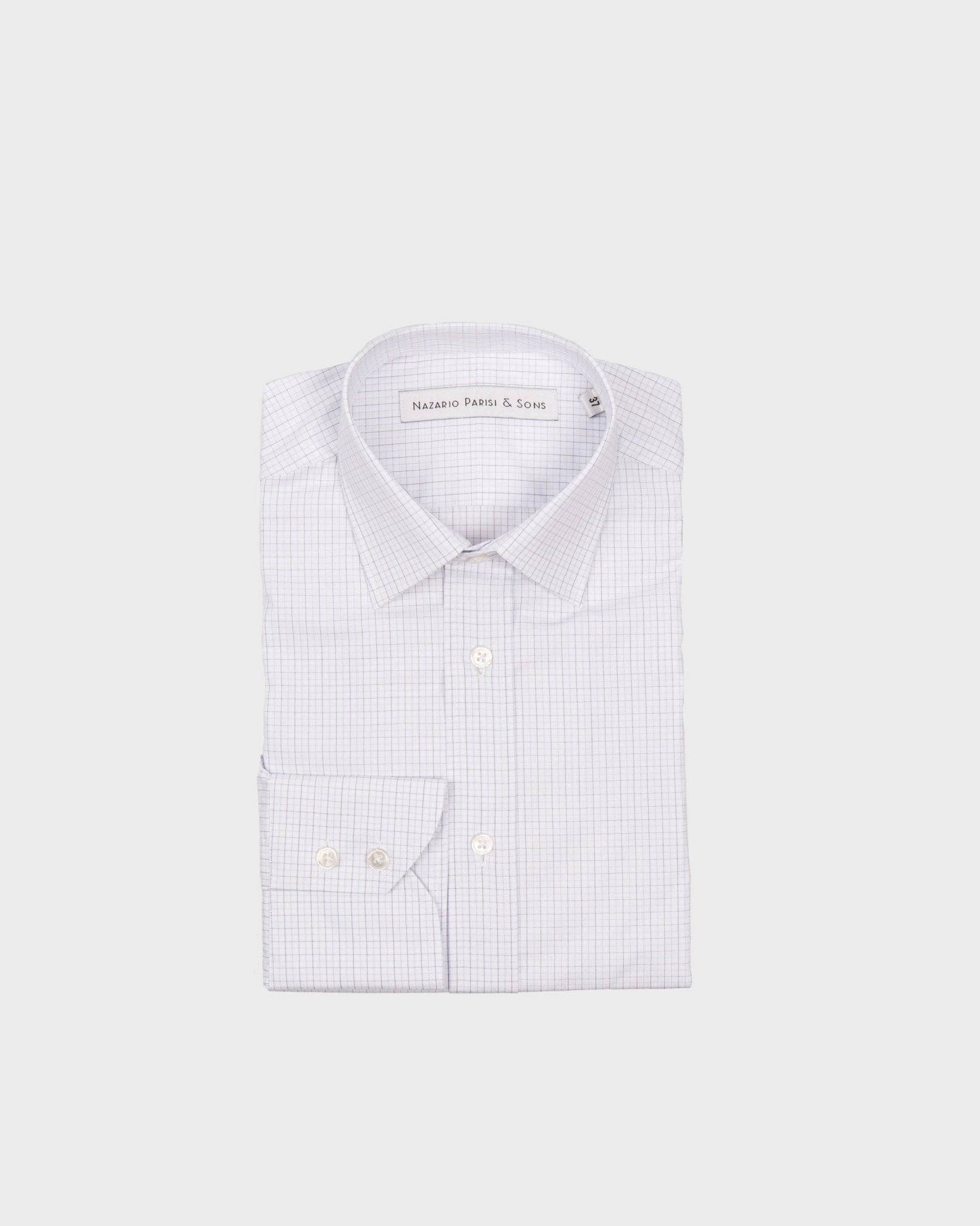 New York Grey Check Shirt - Nazario Parisi & Sons