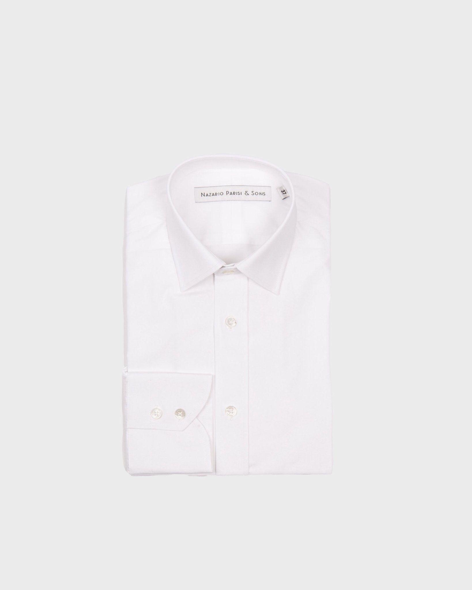 New York White Poplin Shirt - Nazario Parisi & Sons