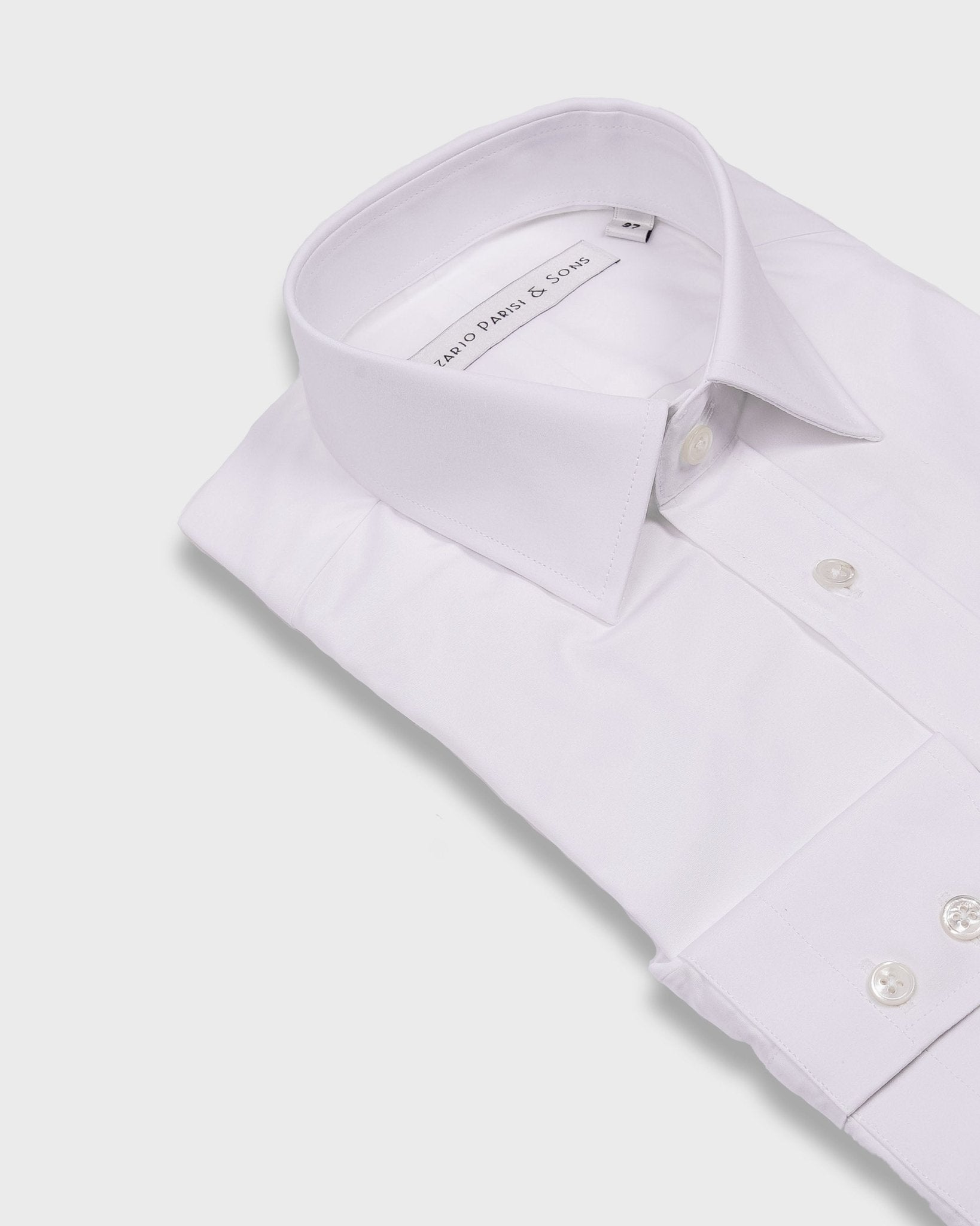 New York White Poplin Shirt - Nazario Parisi & Sons